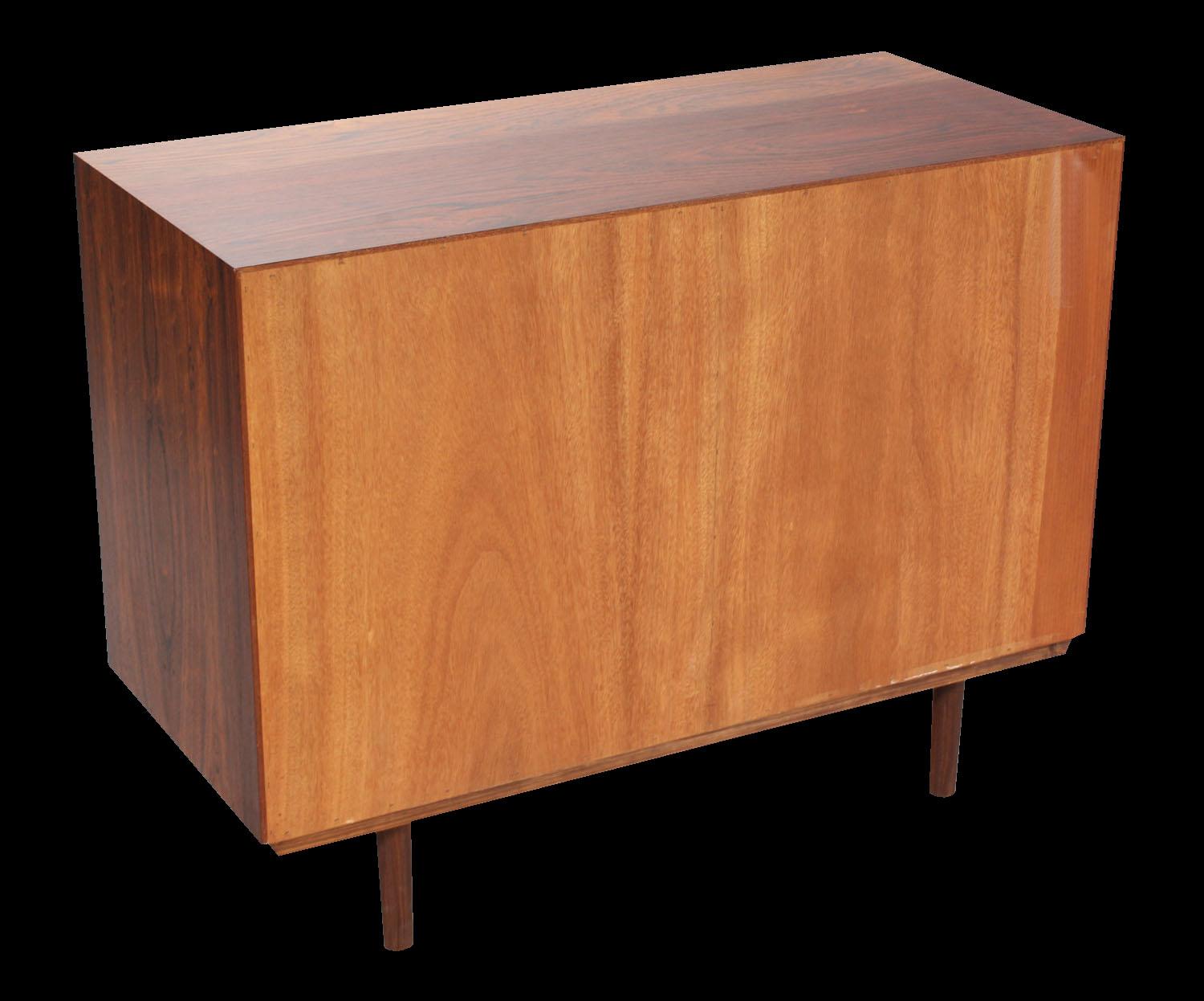 Aluminum Rosewood Chest of 8 Drawers by Axel Christiansen for ACD Mobler