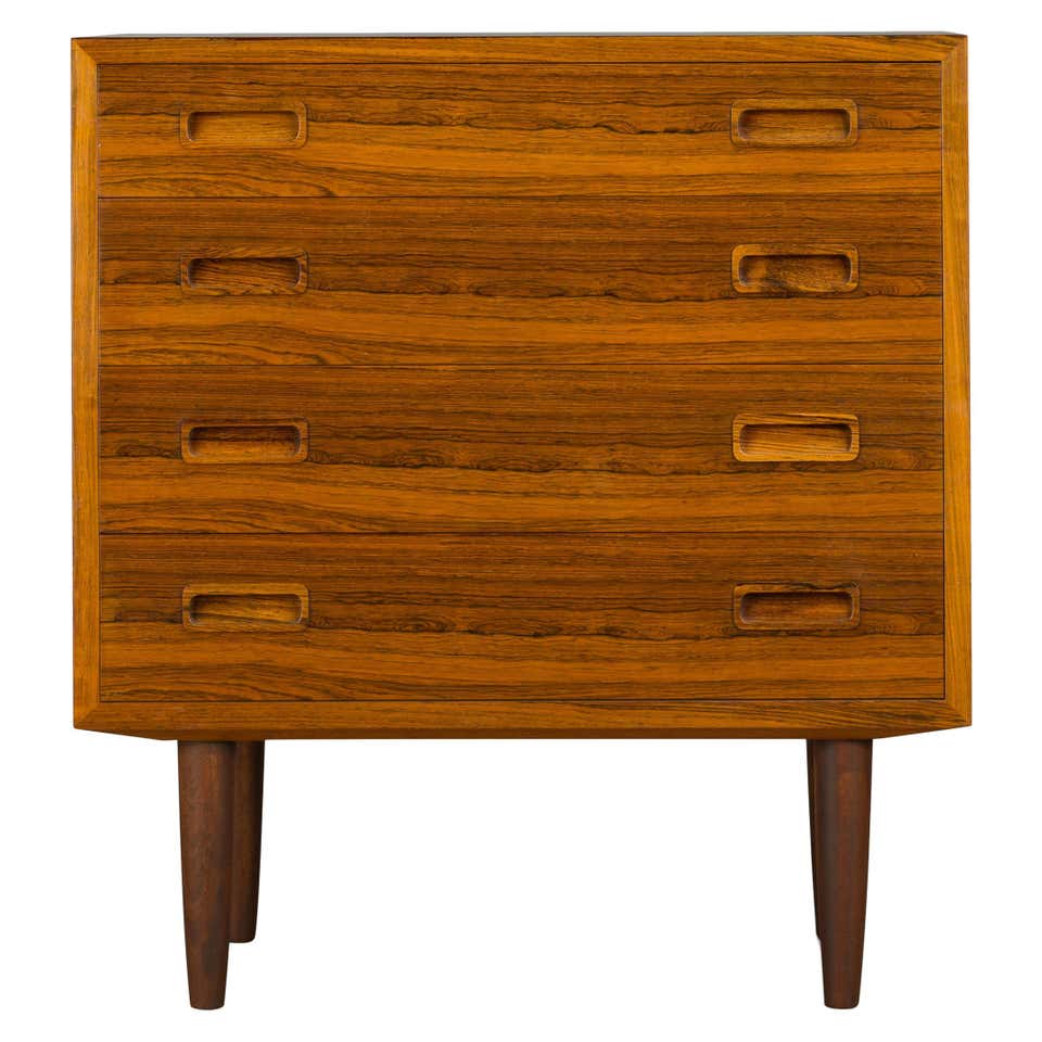 1960's Basic Witz Furn Co Walnut Chest of Drawers at 1stdibs