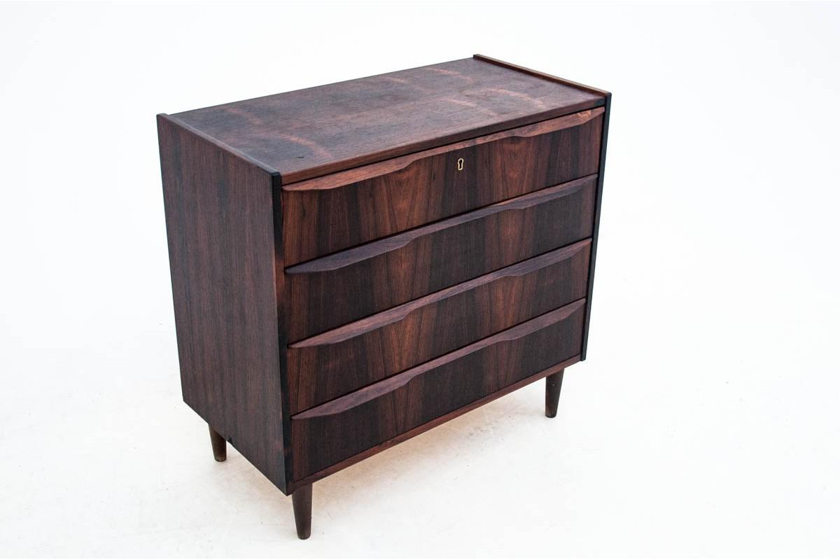 Rosewood Chest of Drawers, Danish Design, 1960s In Good Condition In Chorzów, PL