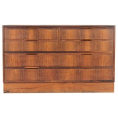 Rosewood Chest of Drawers, Denmark 1960s, Solid Frame