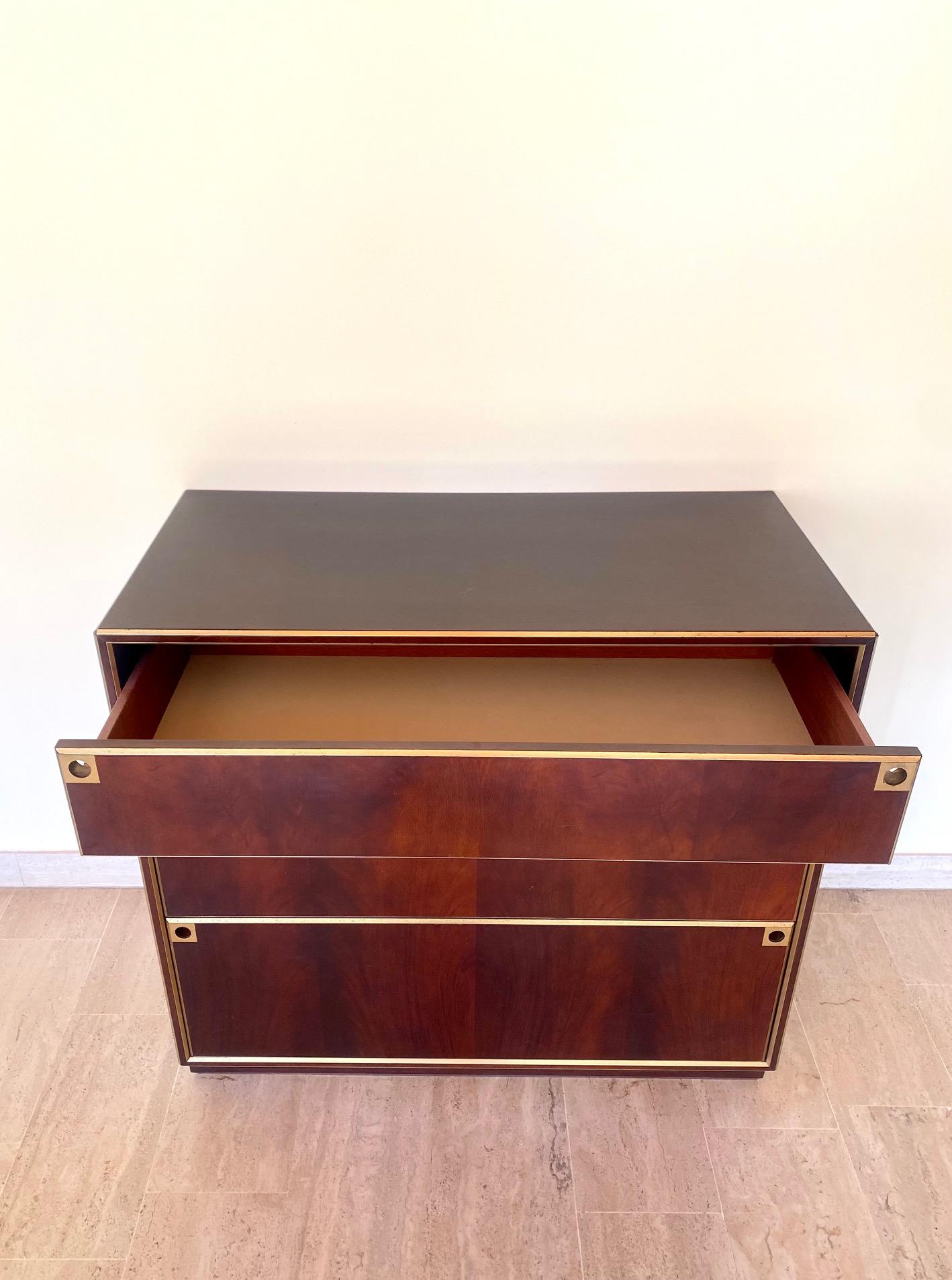 Rosewood Chest of Drawers from Maison Jansen, 1970s For Sale 8