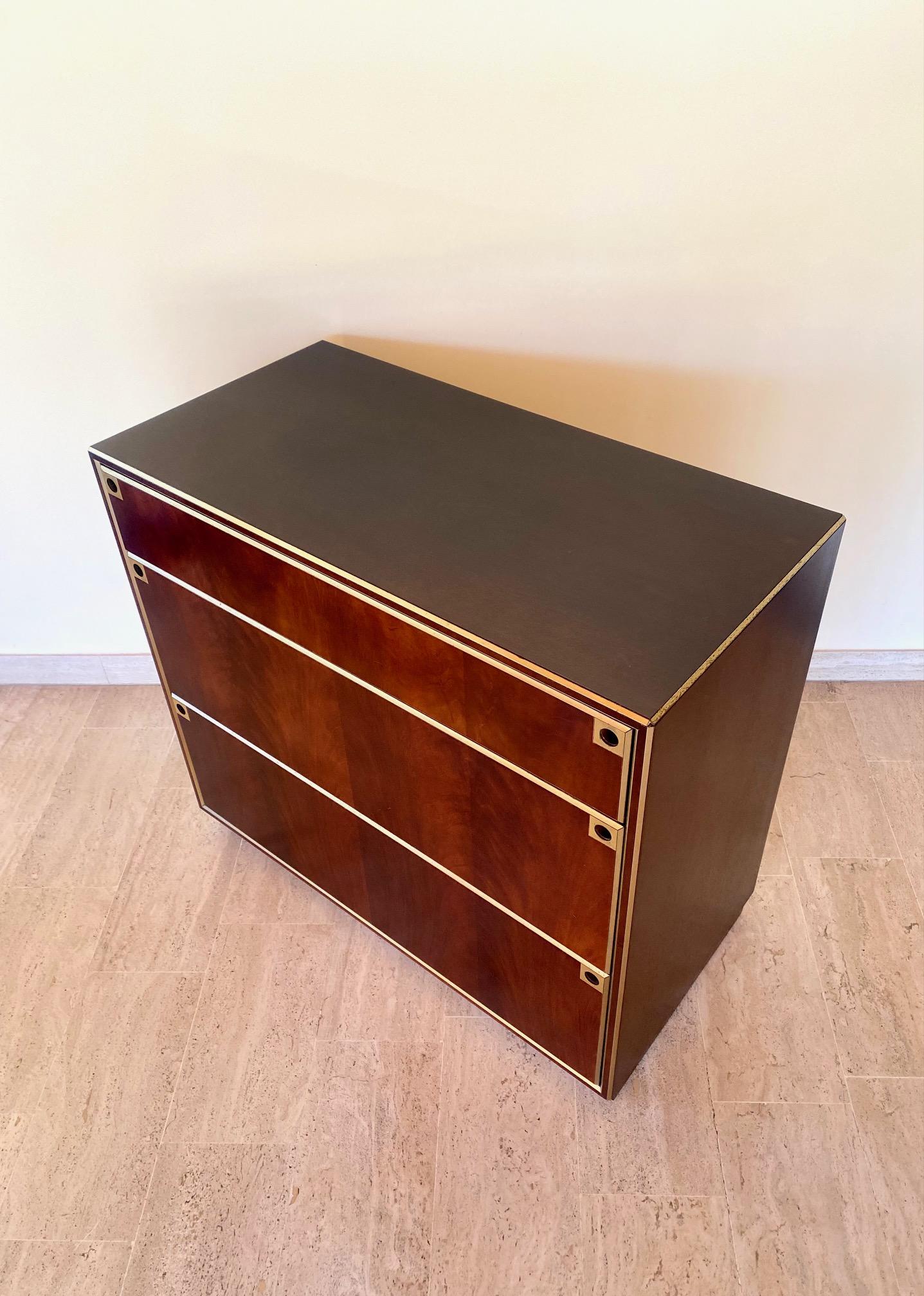 Rosewood Chest of Drawers from Maison Jansen, 1970s For Sale 2
