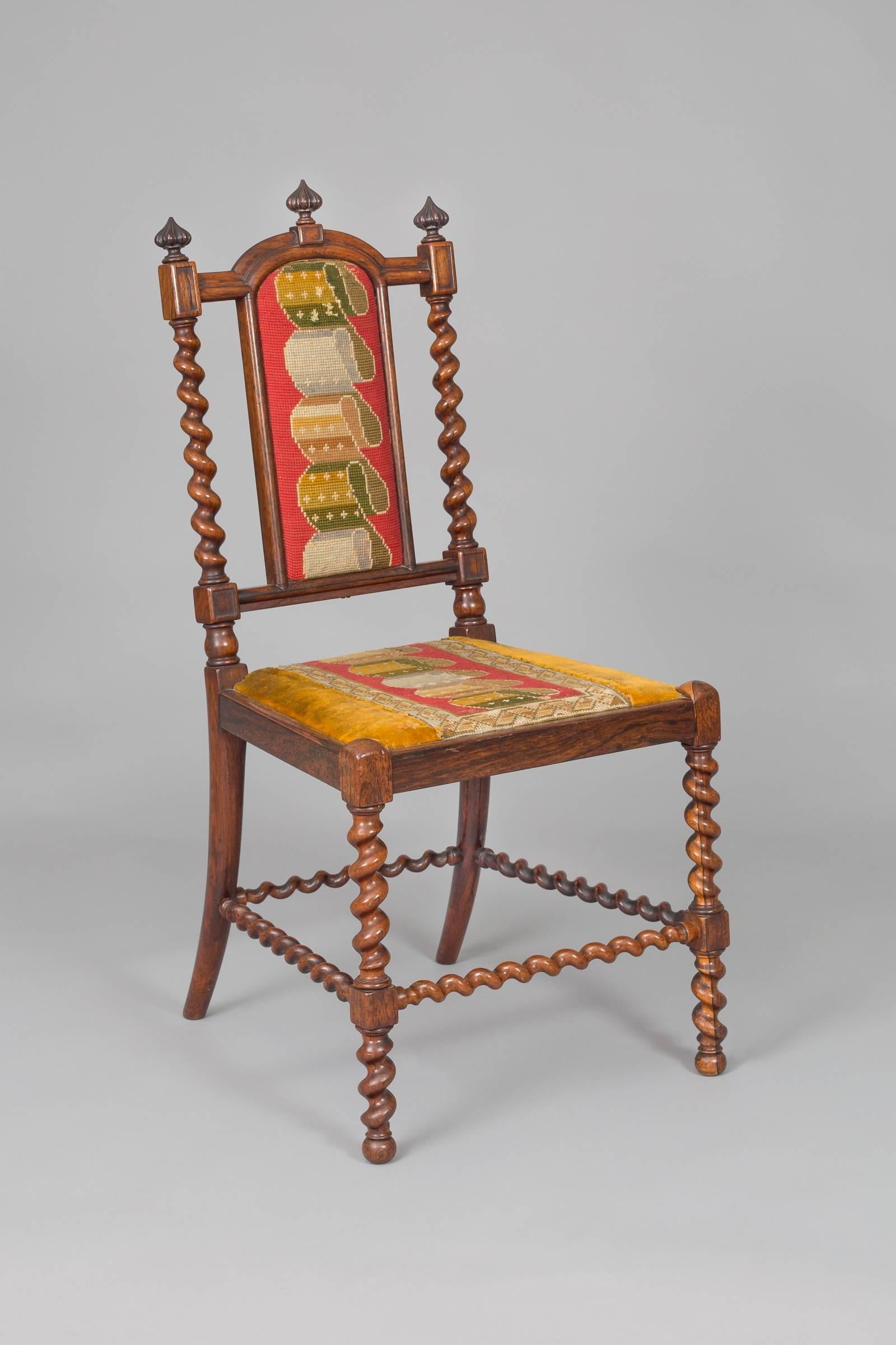 British Rosewood Child's Side Chair, circa 1830 For Sale