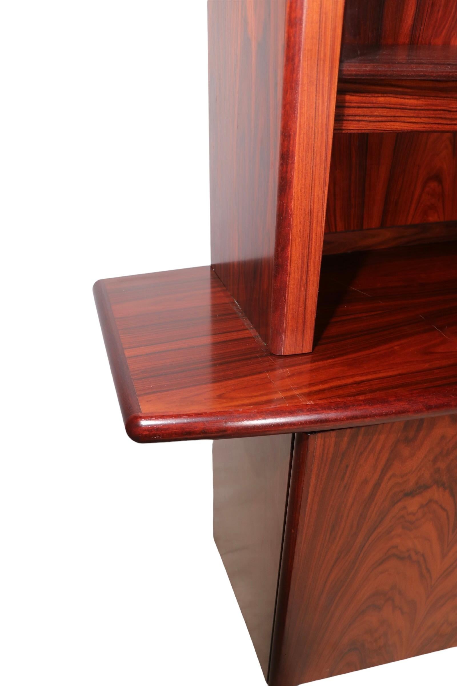 Rosewood China Cabinet Sideboard Display Case by Skovby Denmark 1960’s 10