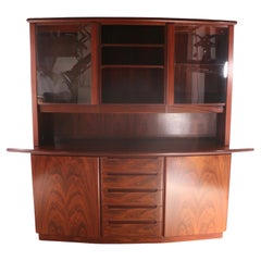 Rosewood China Cabinet Sideboard Display Case by Skovby Denmark 1960’s