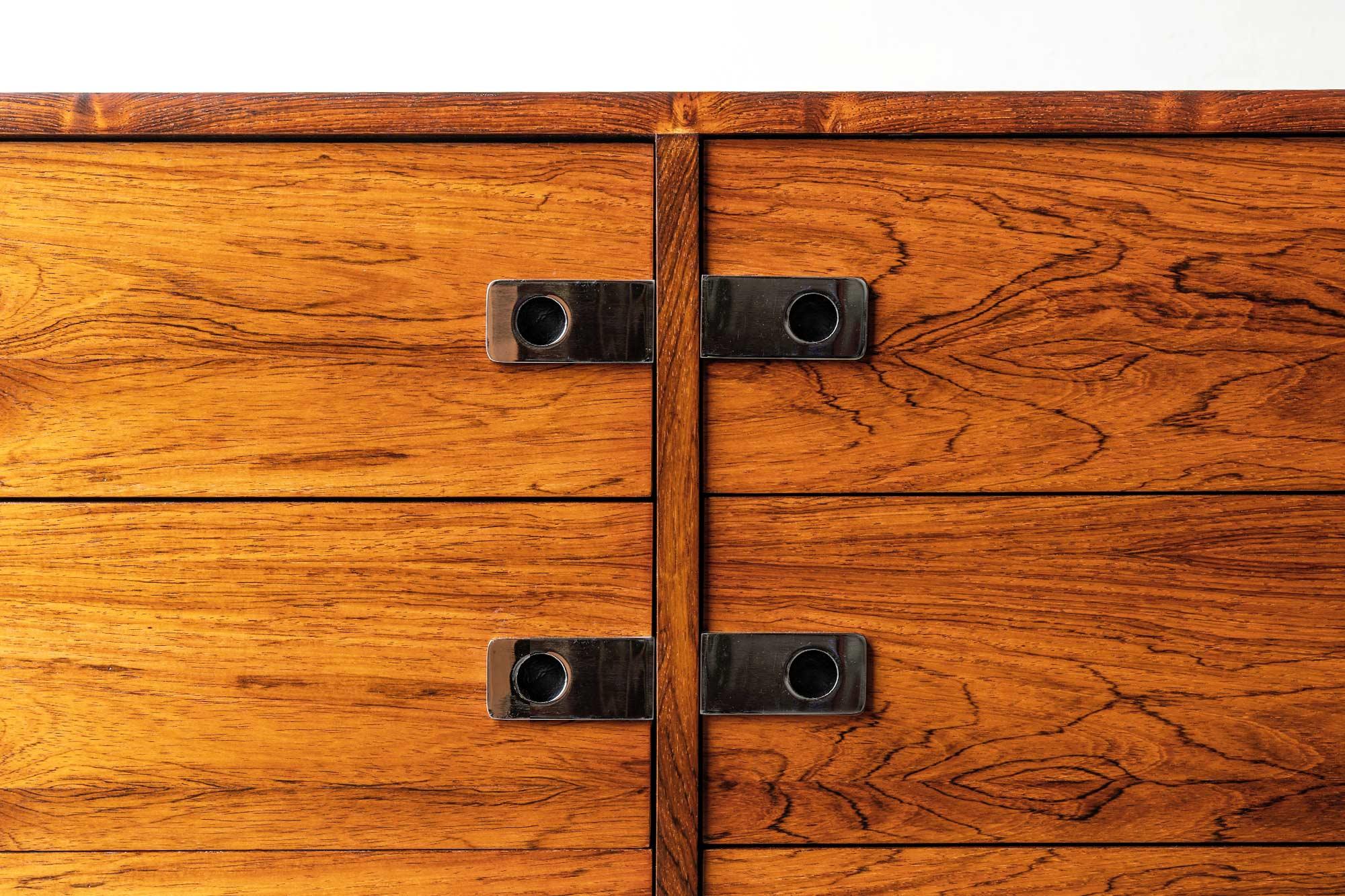 Rosewood & Chrome Dresser in the Manner of Arne Vodder 6