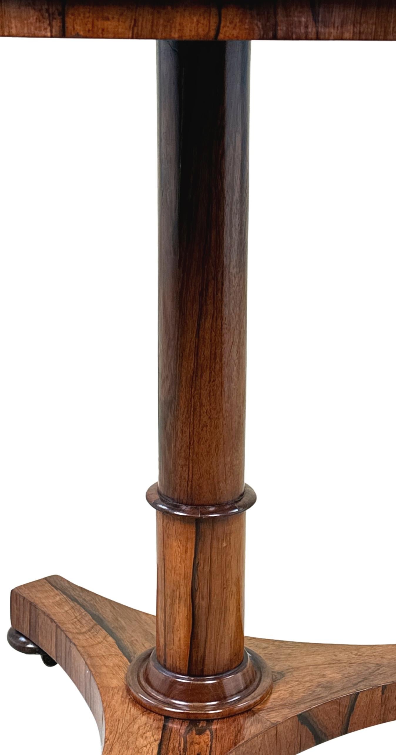 Runder Regency-Lampentisch aus Palisanderholz im Zustand „Gut“ im Angebot in Bedfordshire, GB