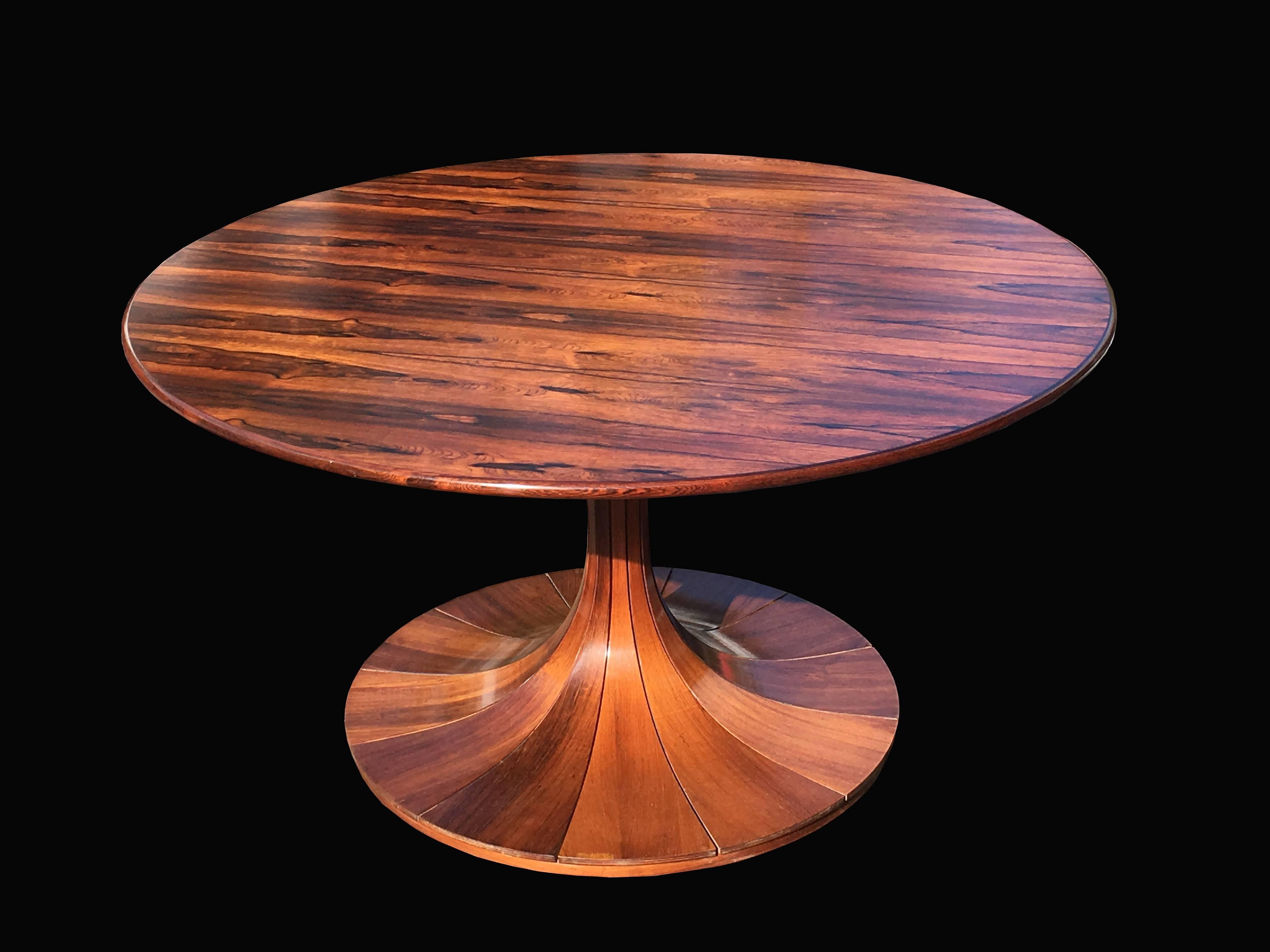 Italian Rosewood  'Clessidra' Table by Luigi Massoni