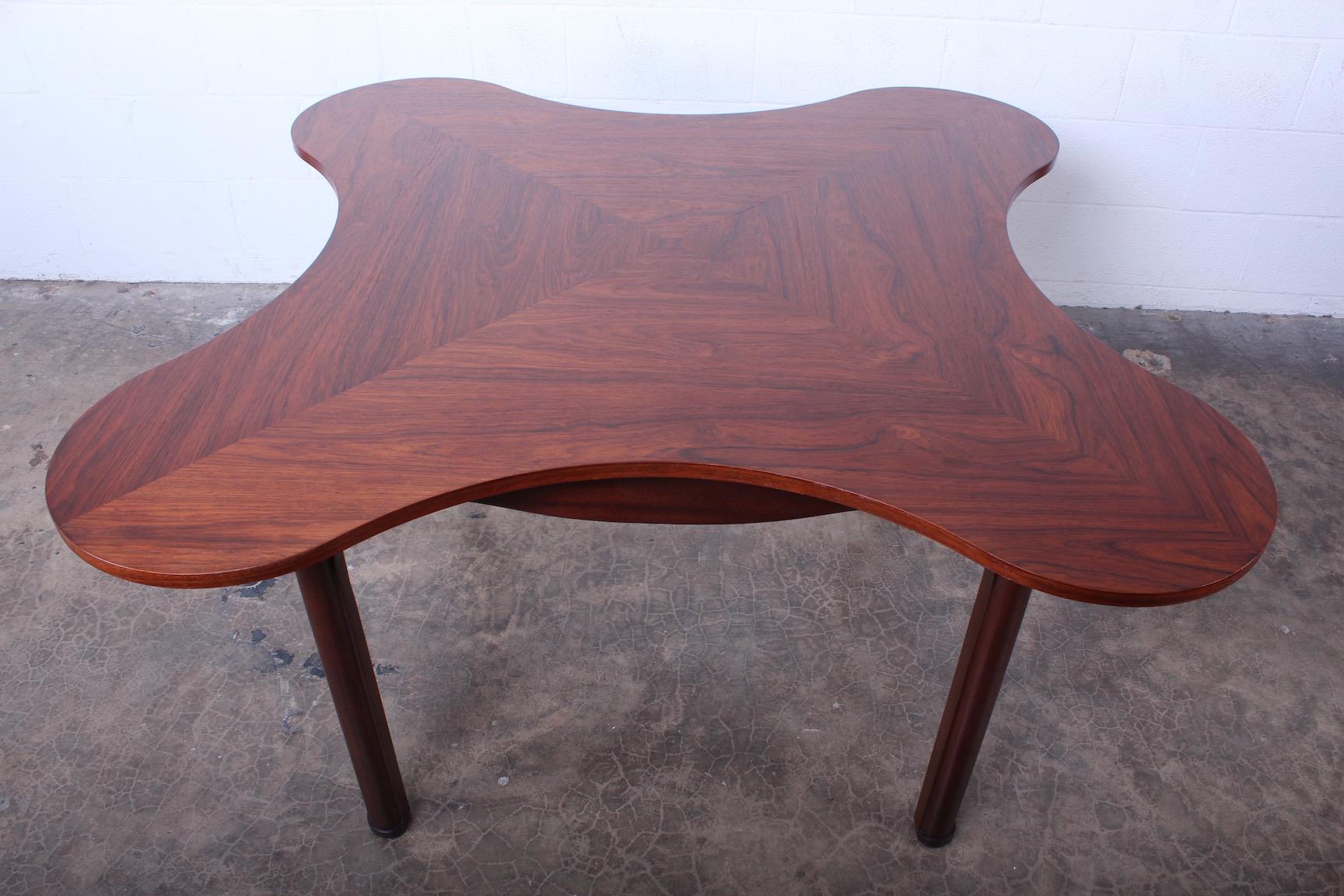 Rosewood Clover Table by Edward Wormley for Dunbar 3