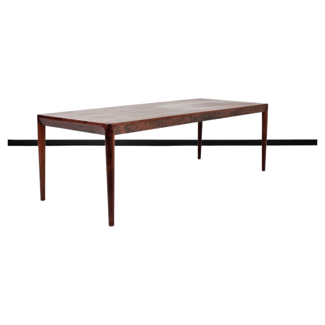 Rosewood Coffee Table, by Erik Riisager Hansen for Haslev, Denmark, 1960s For Sale