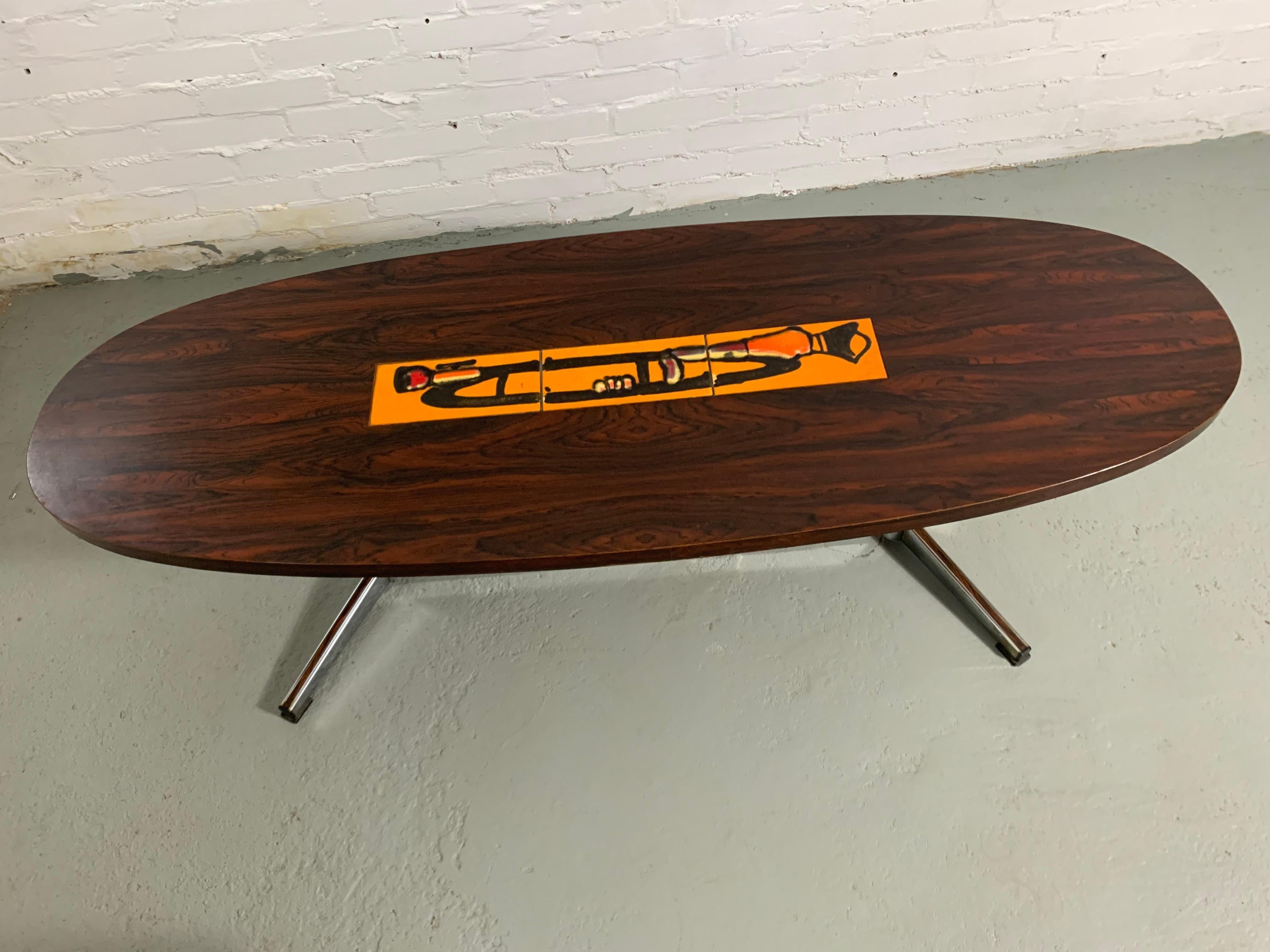 Mid-20th Century Rosewood Coffee Table, 1960S