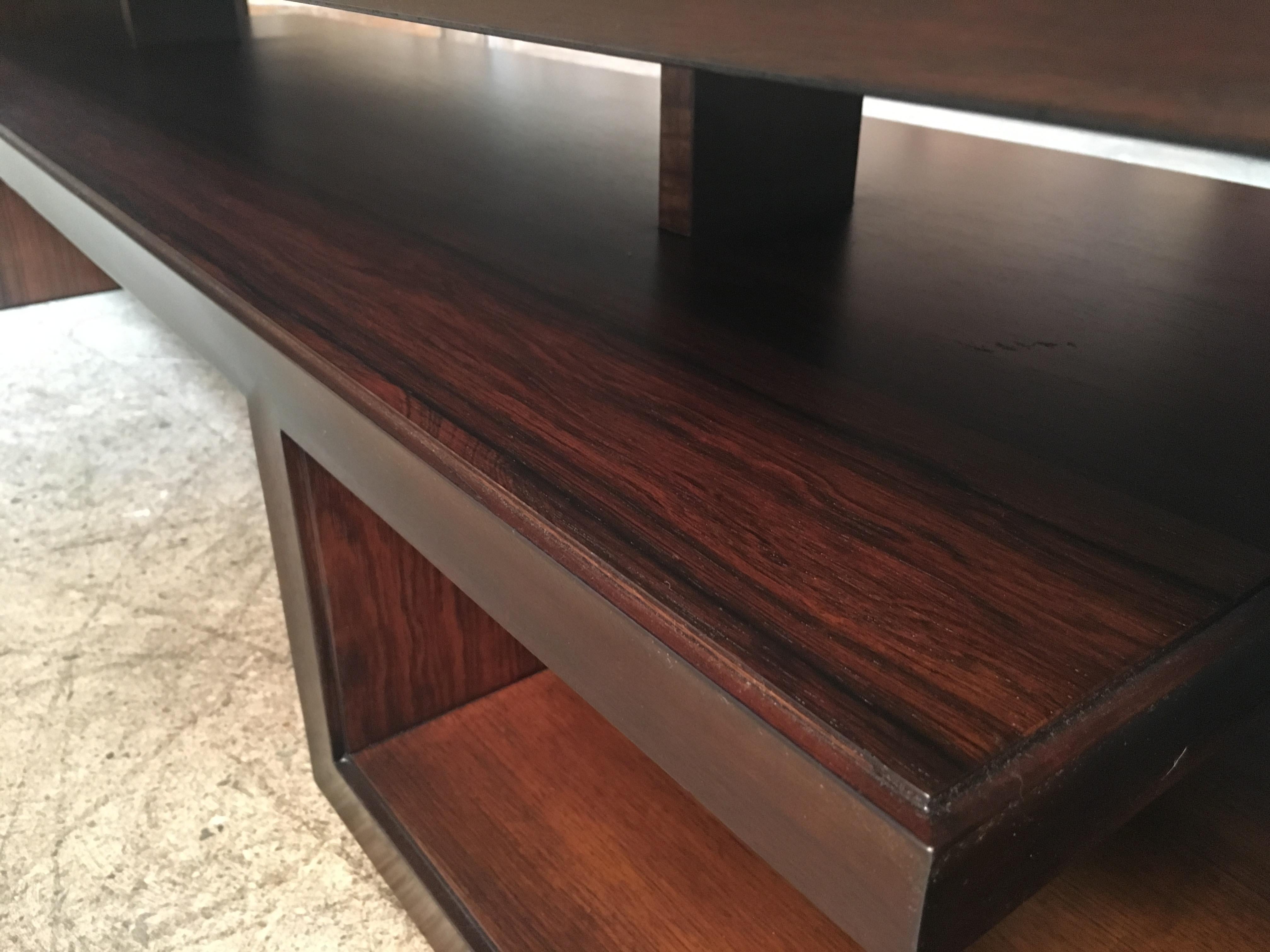Rosewood Coffee Table / Bench by Paul Frankl 3
