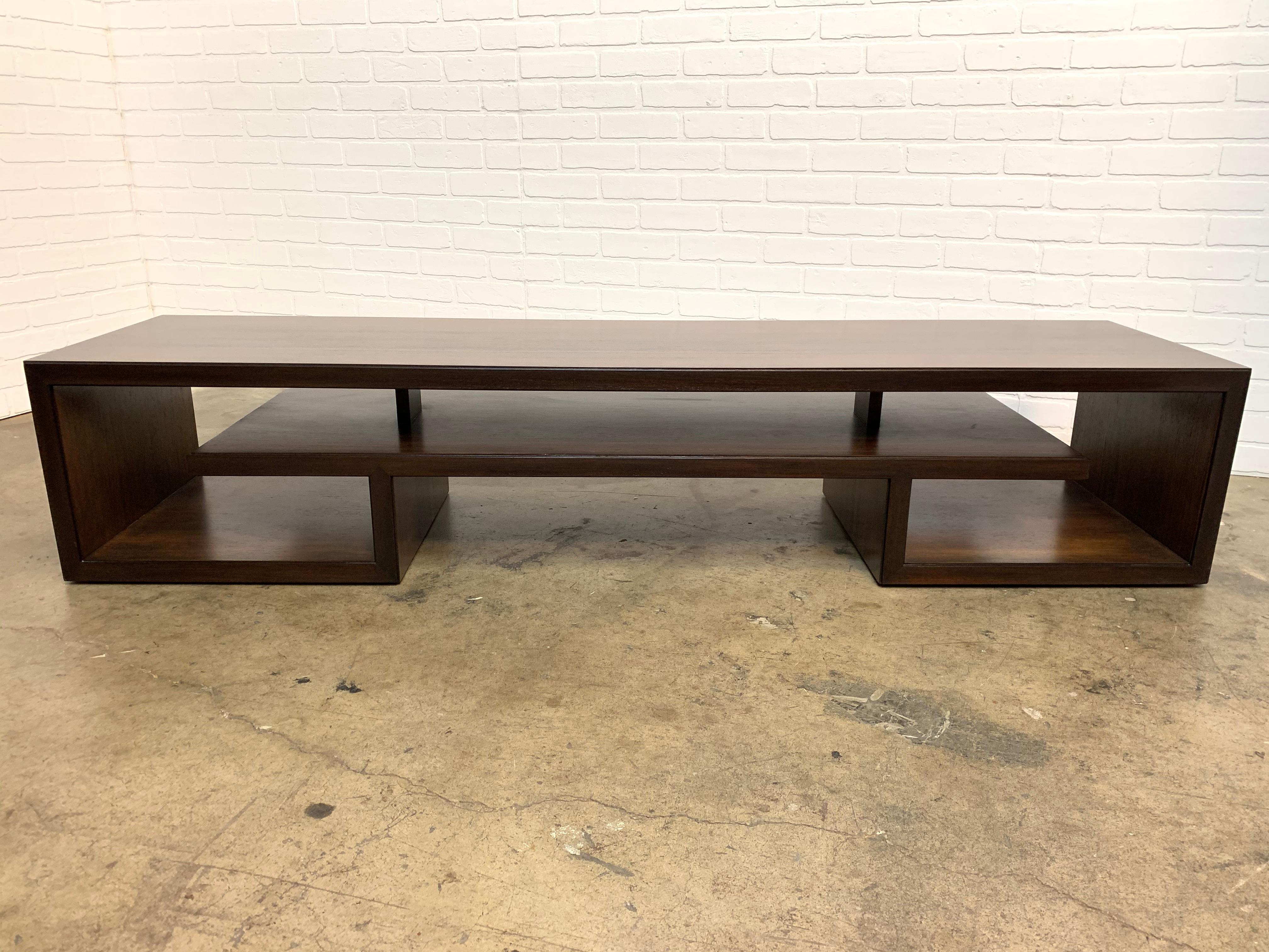 Mid-Century Modern Rosewood Coffee Table or Bench by Paul Frankl