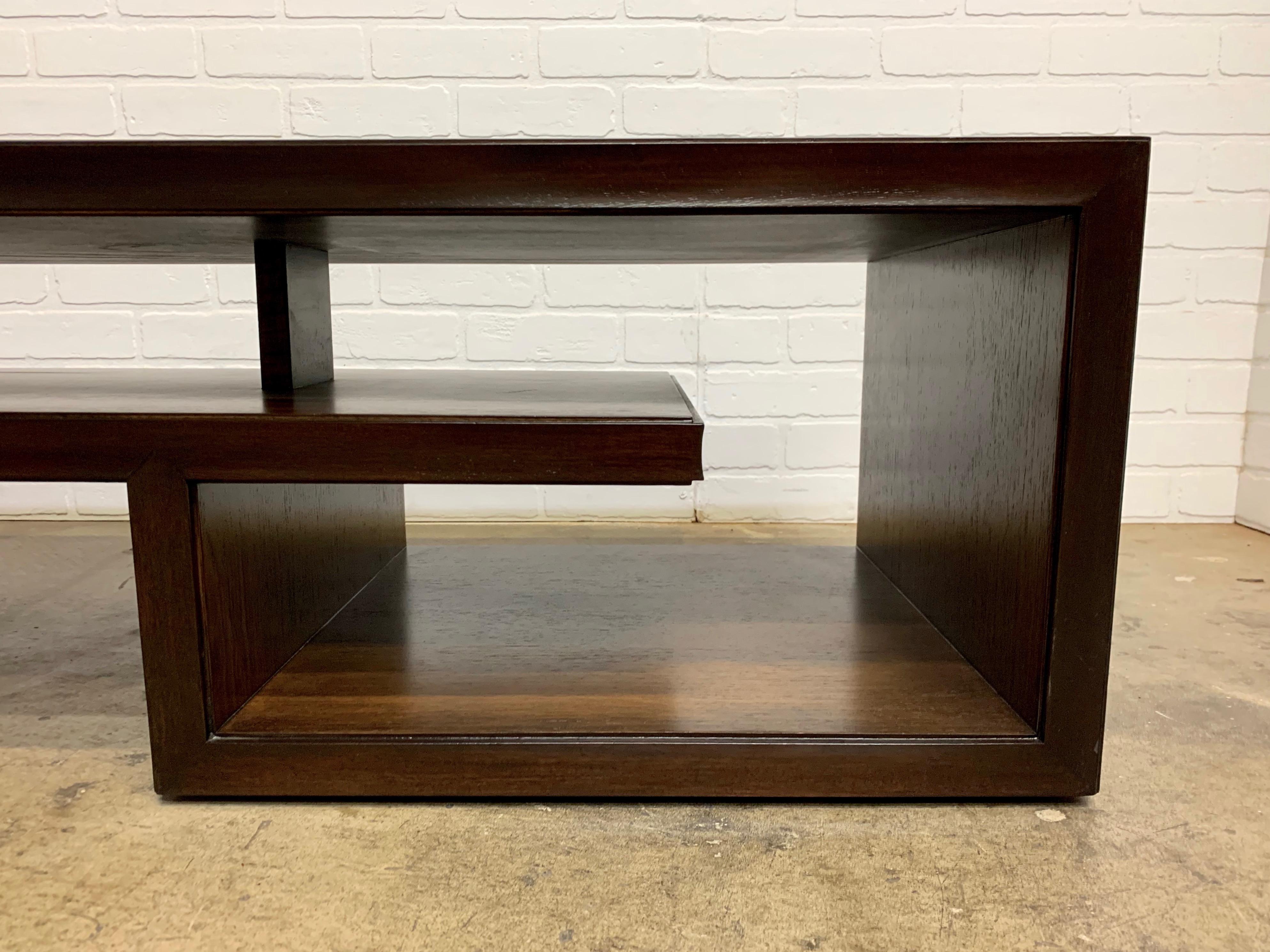 20th Century Rosewood Coffee Table or Bench by Paul Frankl