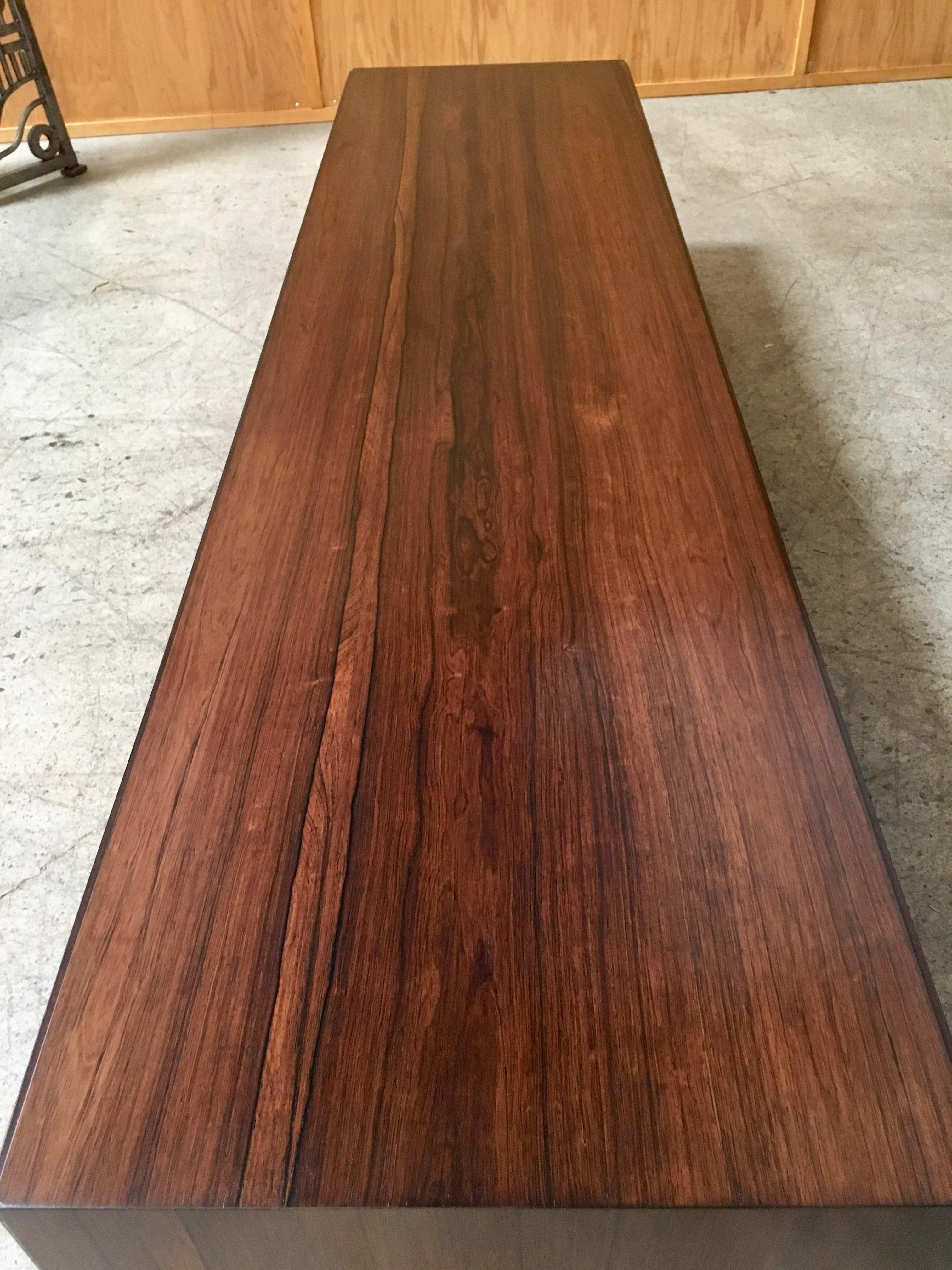 Mahogany Rosewood Coffee Table / Bench by Paul Frankl