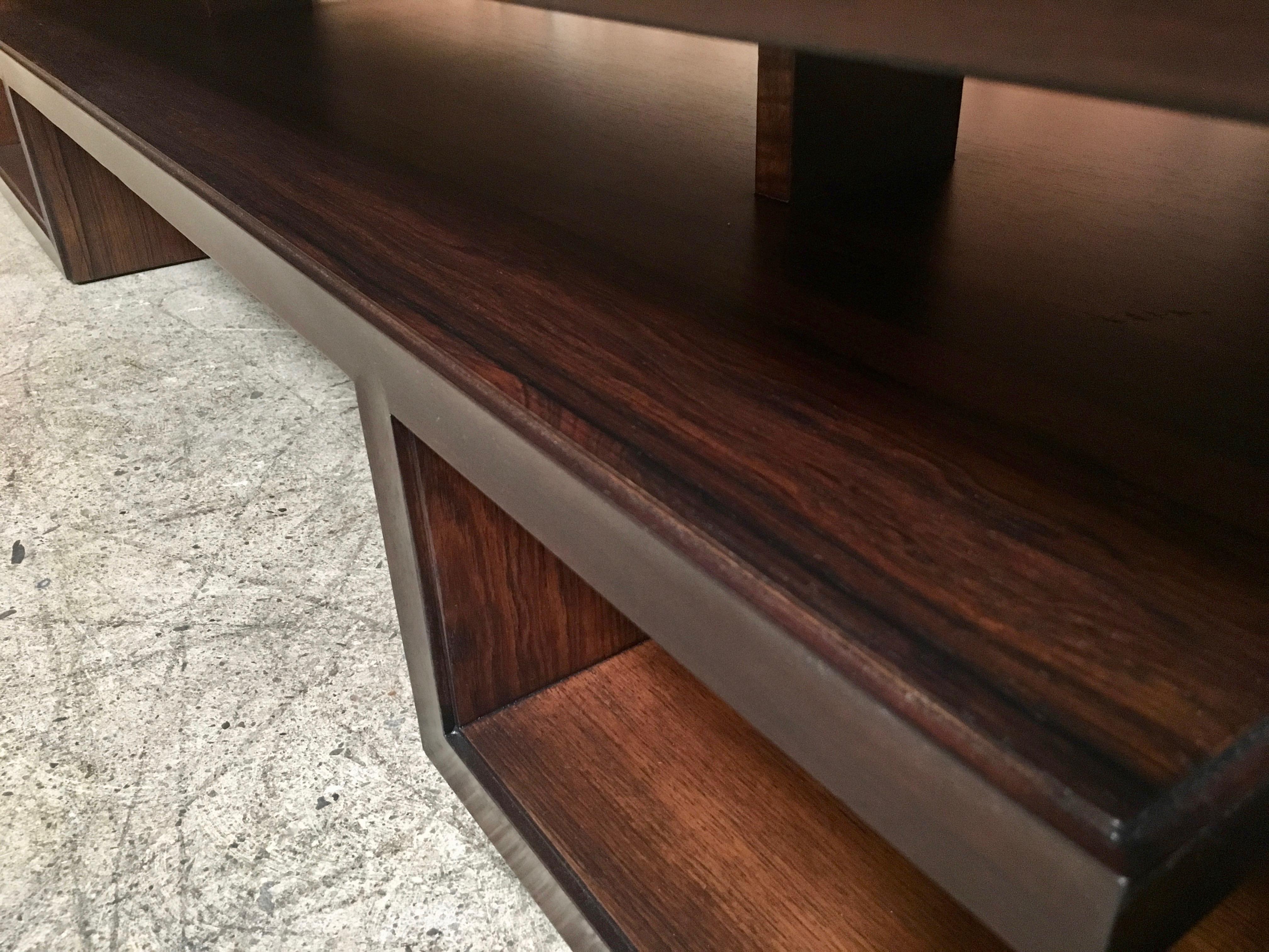 Rosewood Coffee Table / Bench by Paul Frankl 2