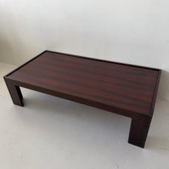 Rosewood coffee table by Afra and Tobia Scarpa for Cassina (Italy, 1960s)