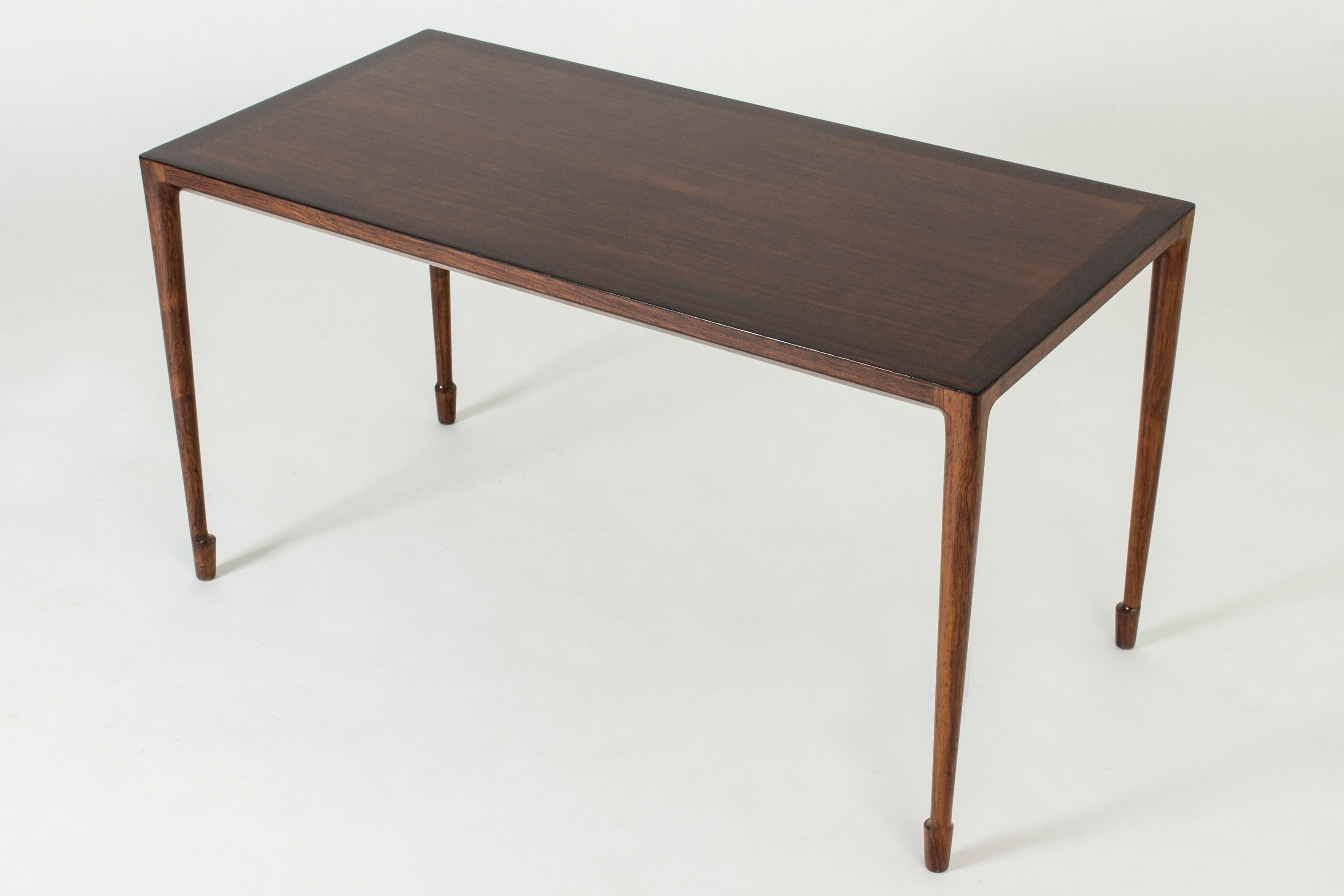 Rosewood Coffee Table by Bernt Petersen for Wørts Møbelsnedkeri, Denmark, 1960s In Good Condition For Sale In Stockholm, SE