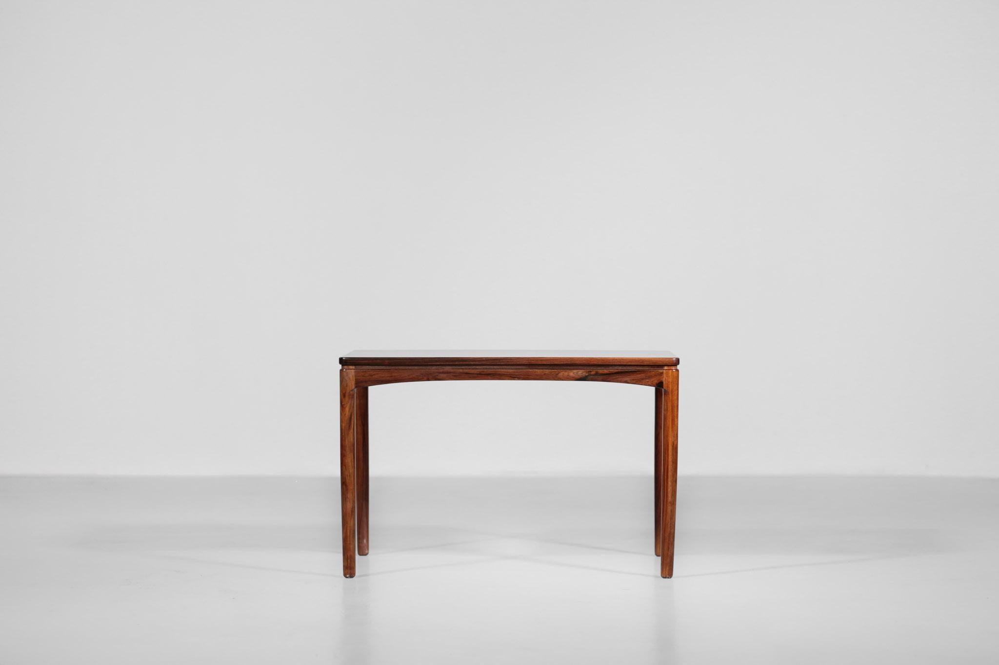 Mid-20th Century Rosewood Coffee Table by Edmund Jorgensen 1960s Scandinavian Design