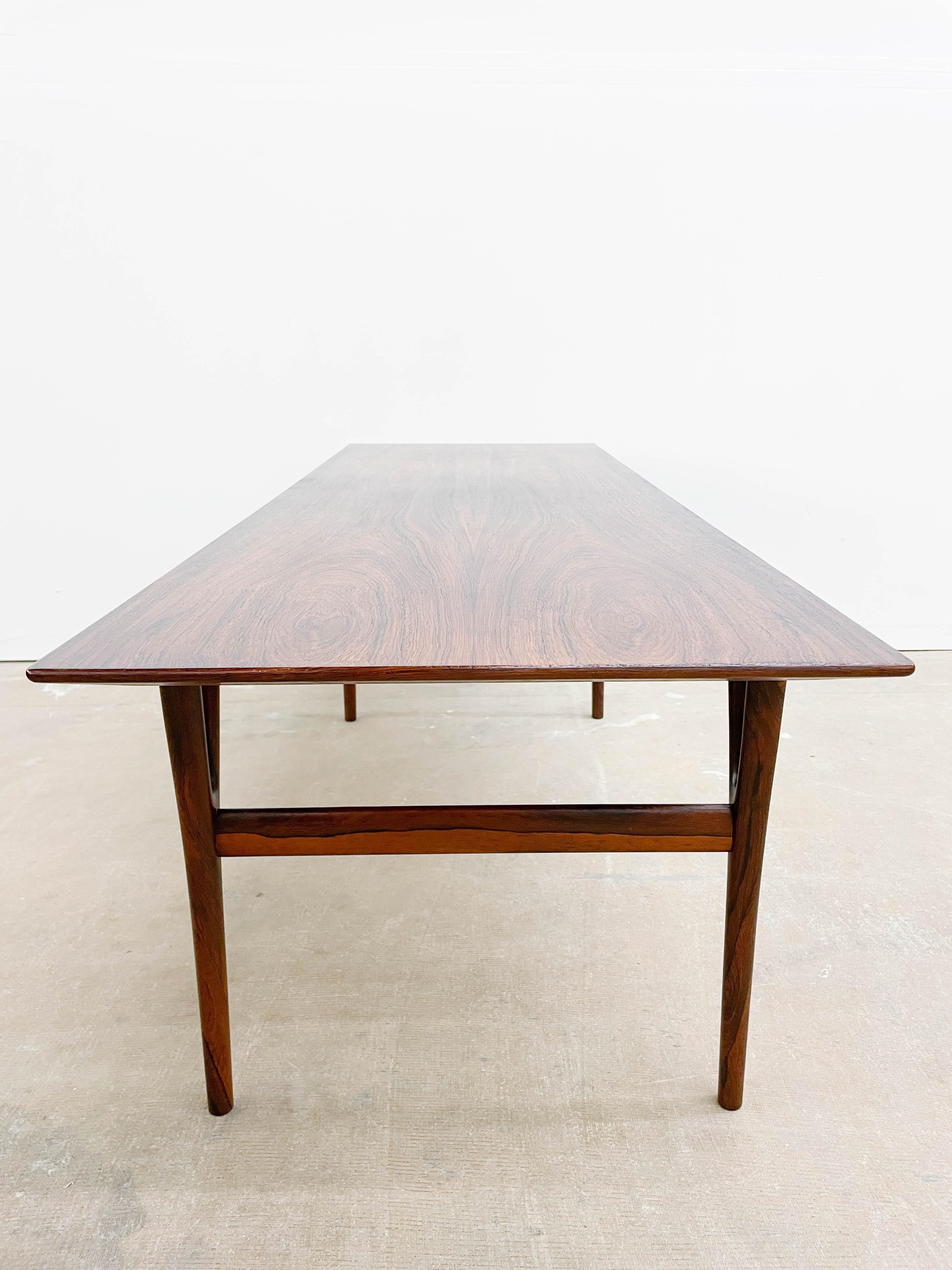 Rosewood Coffee Table by Helge Vestergaard Jensen For Sale 8