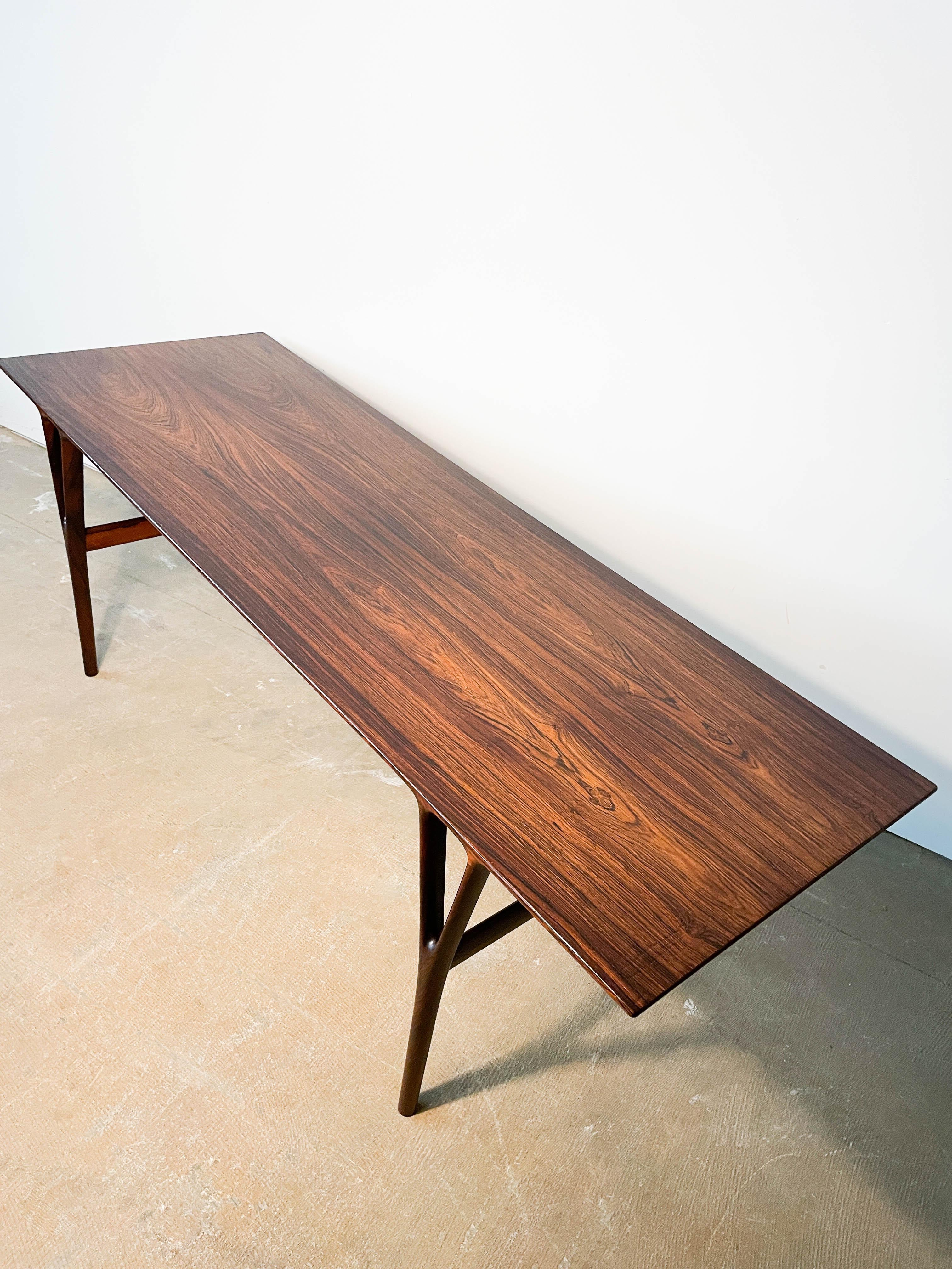 Rosewood Coffee Table by Helge Vestergaard Jensen For Sale 11