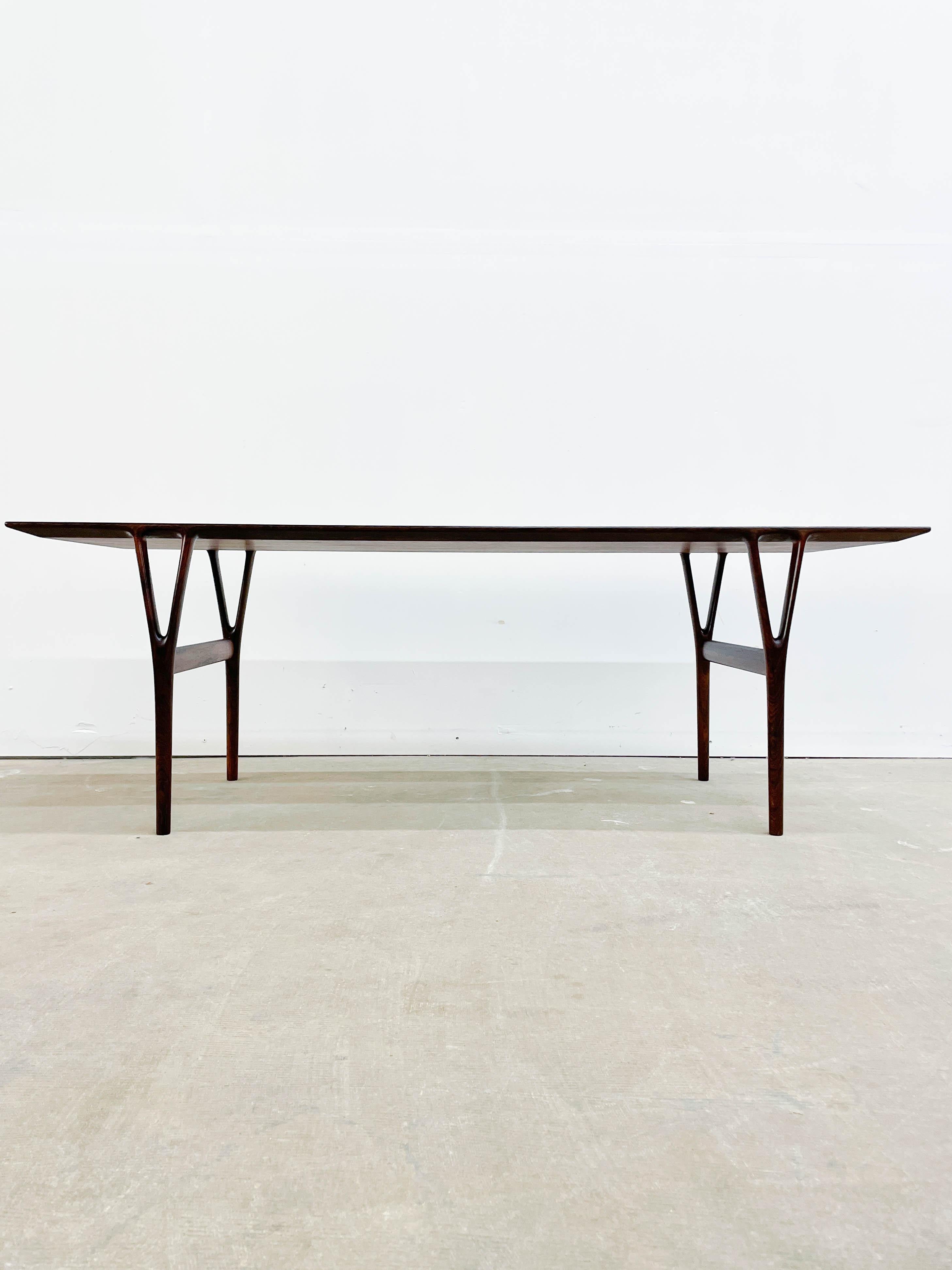 Rosewood Coffee Table by Helge Vestergaard Jensen For Sale 3