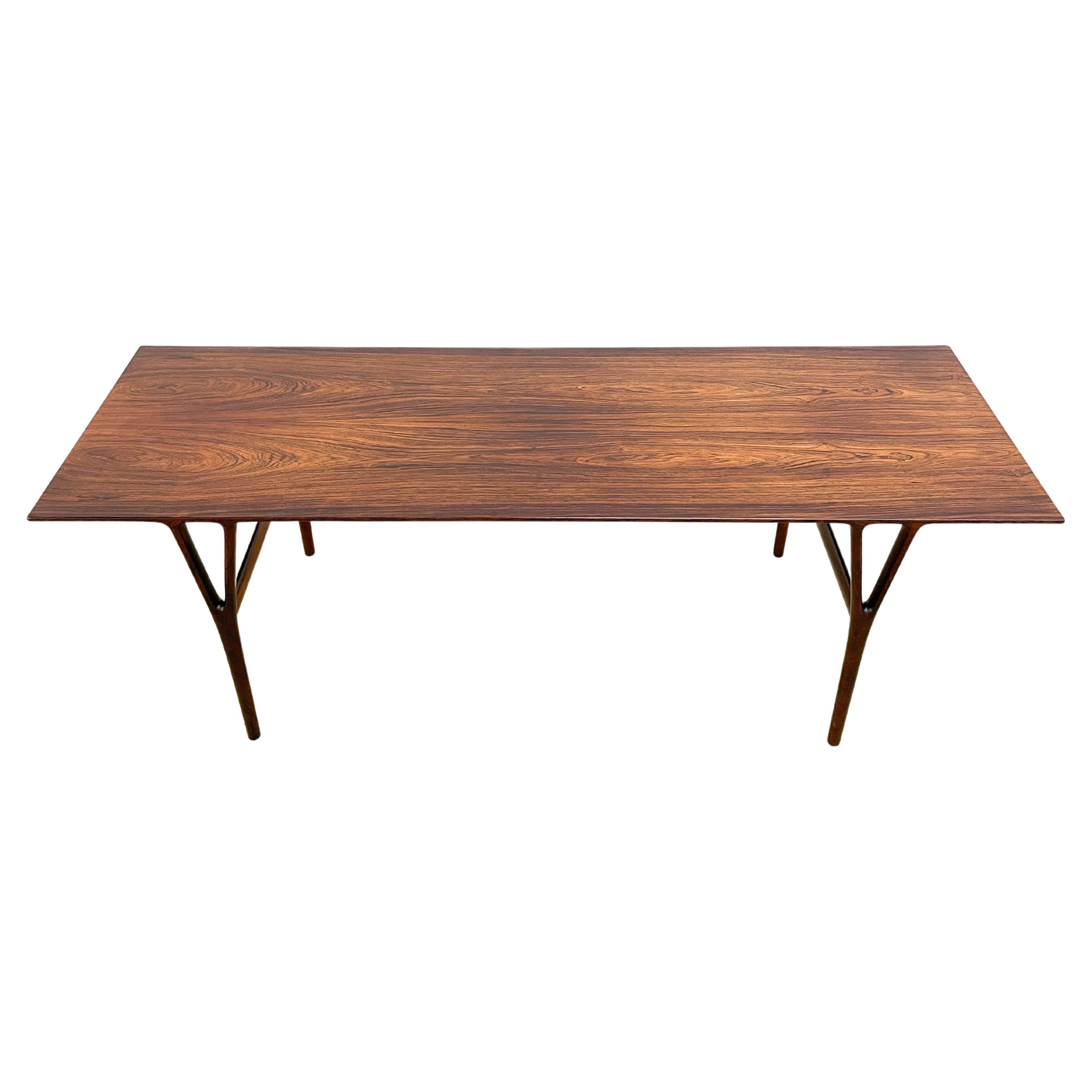 Rosewood Coffee Table by Helge Vestergaard Jensen For Sale