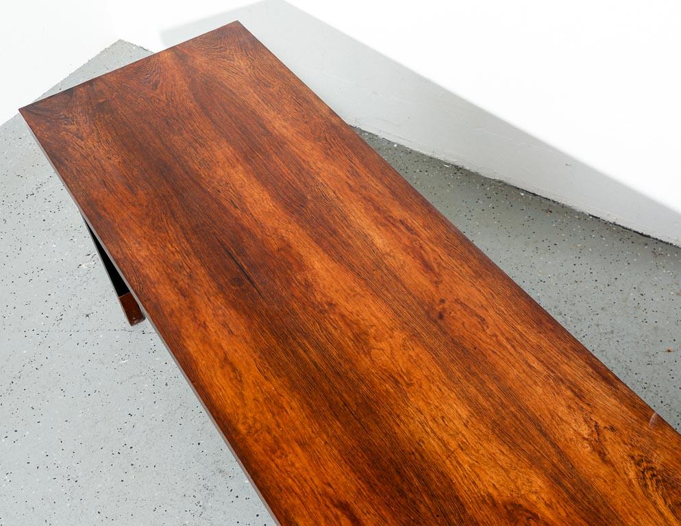 Steel Rosewood Coffee Table by Johannes Aasbjerg