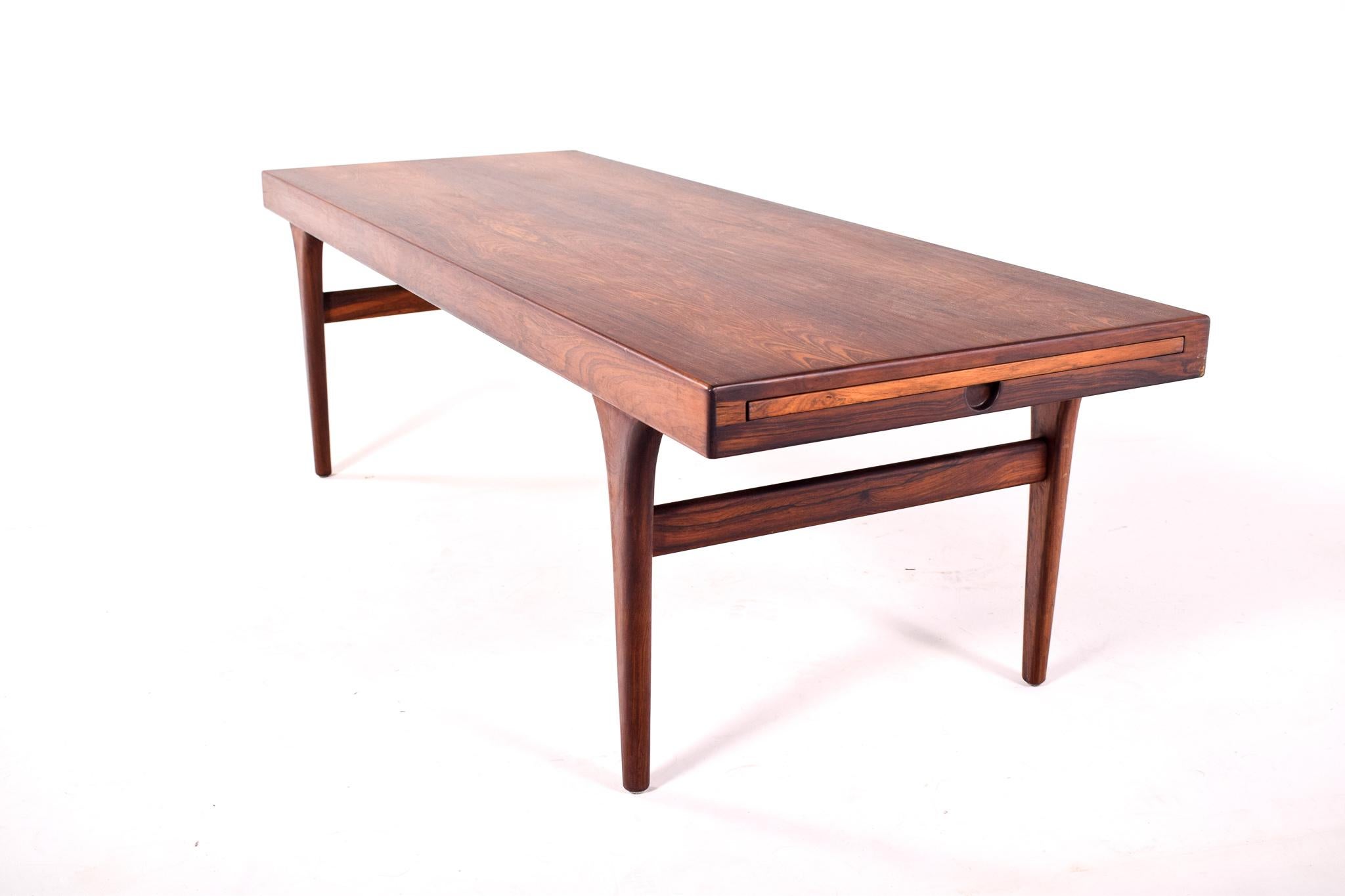 Mid-Century Modern Mid Century Rosewood Coffee Table by Johannes Andersen, 1960s For Sale