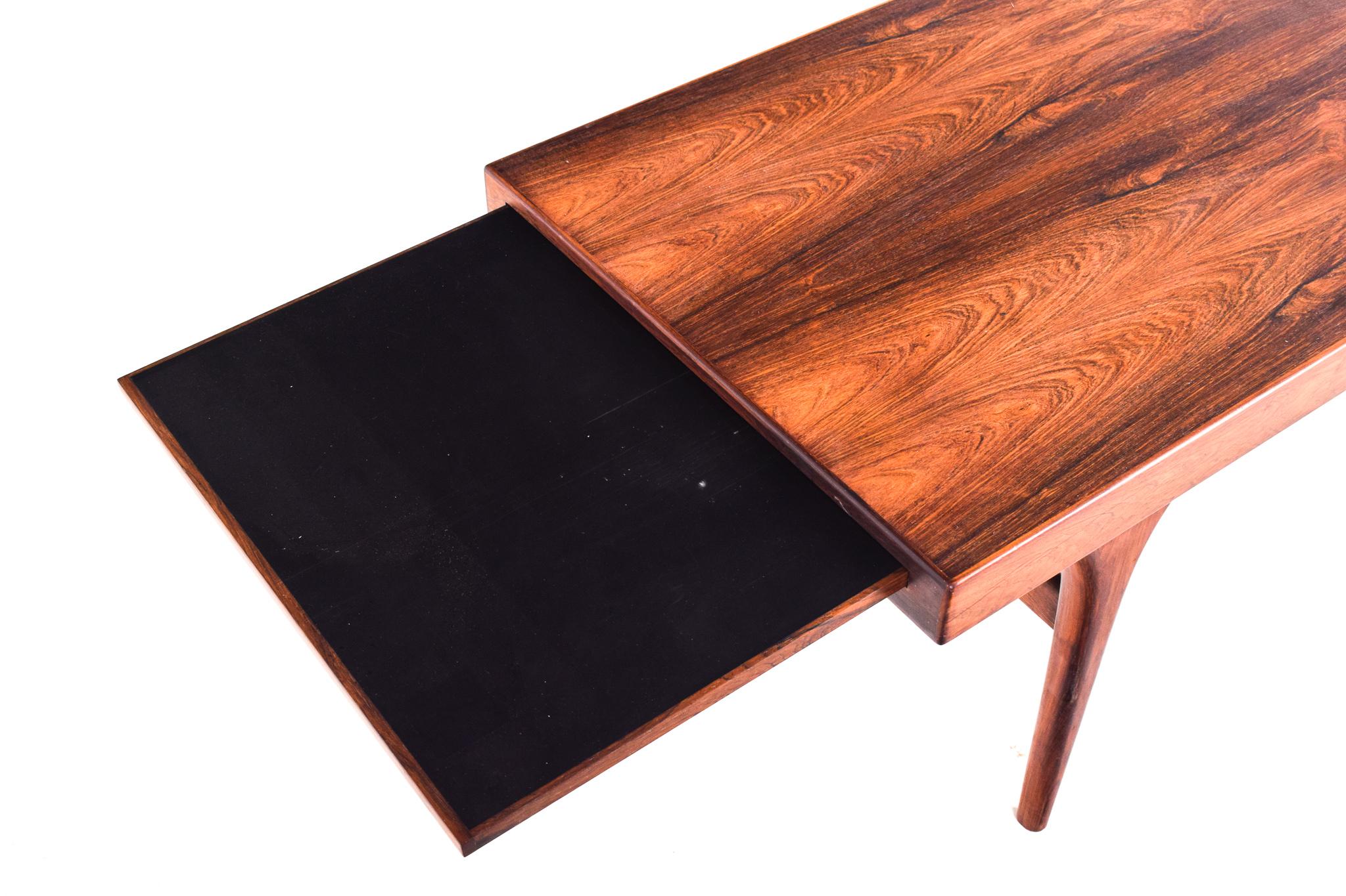 Mid Century Rosewood Coffee Table by Johannes Andersen, 1960s For Sale 1