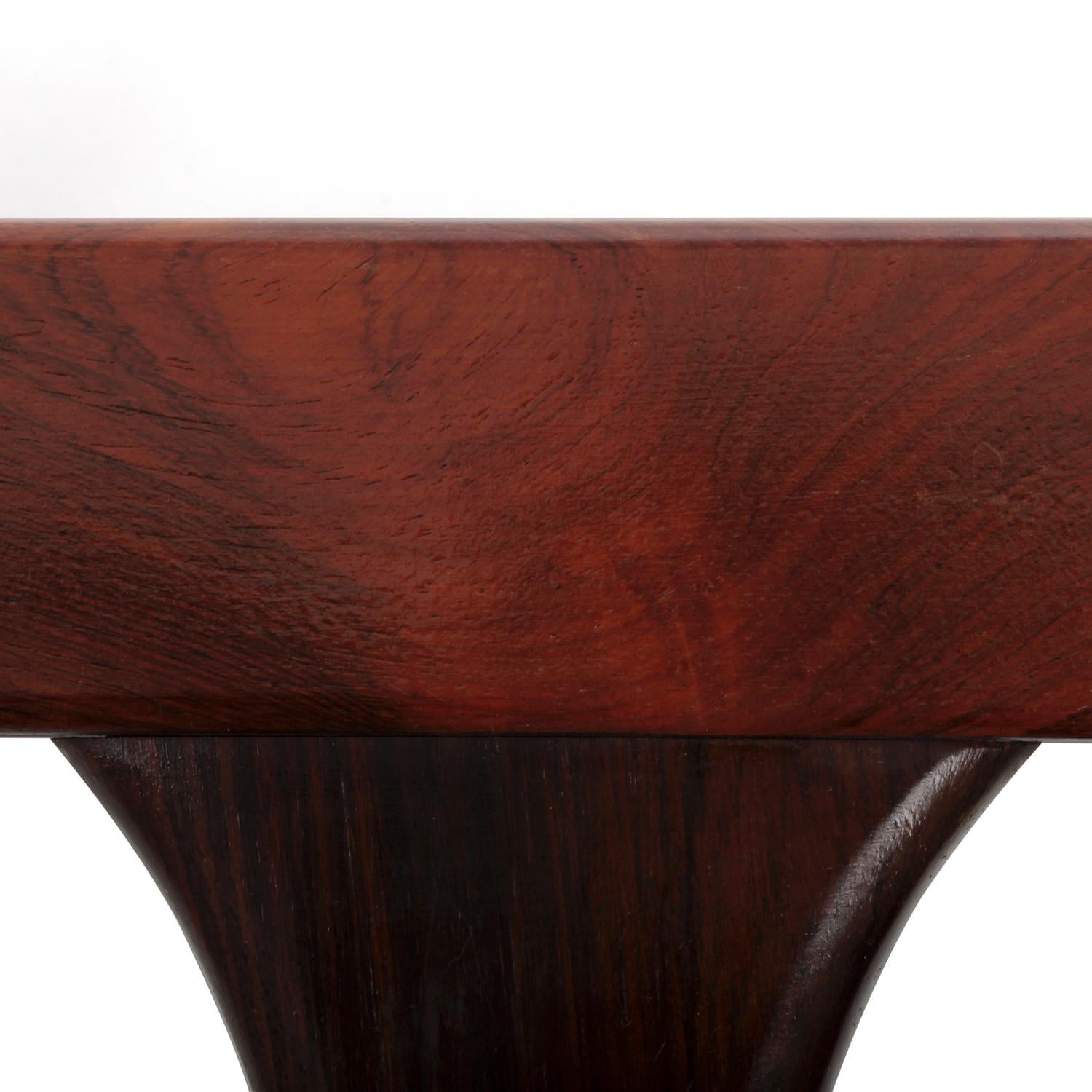 Dark Wooden Coffee Table by Johannes Andersen for CFC Silkeborg in the 1960s In Good Condition In Brondby, Copenhagen