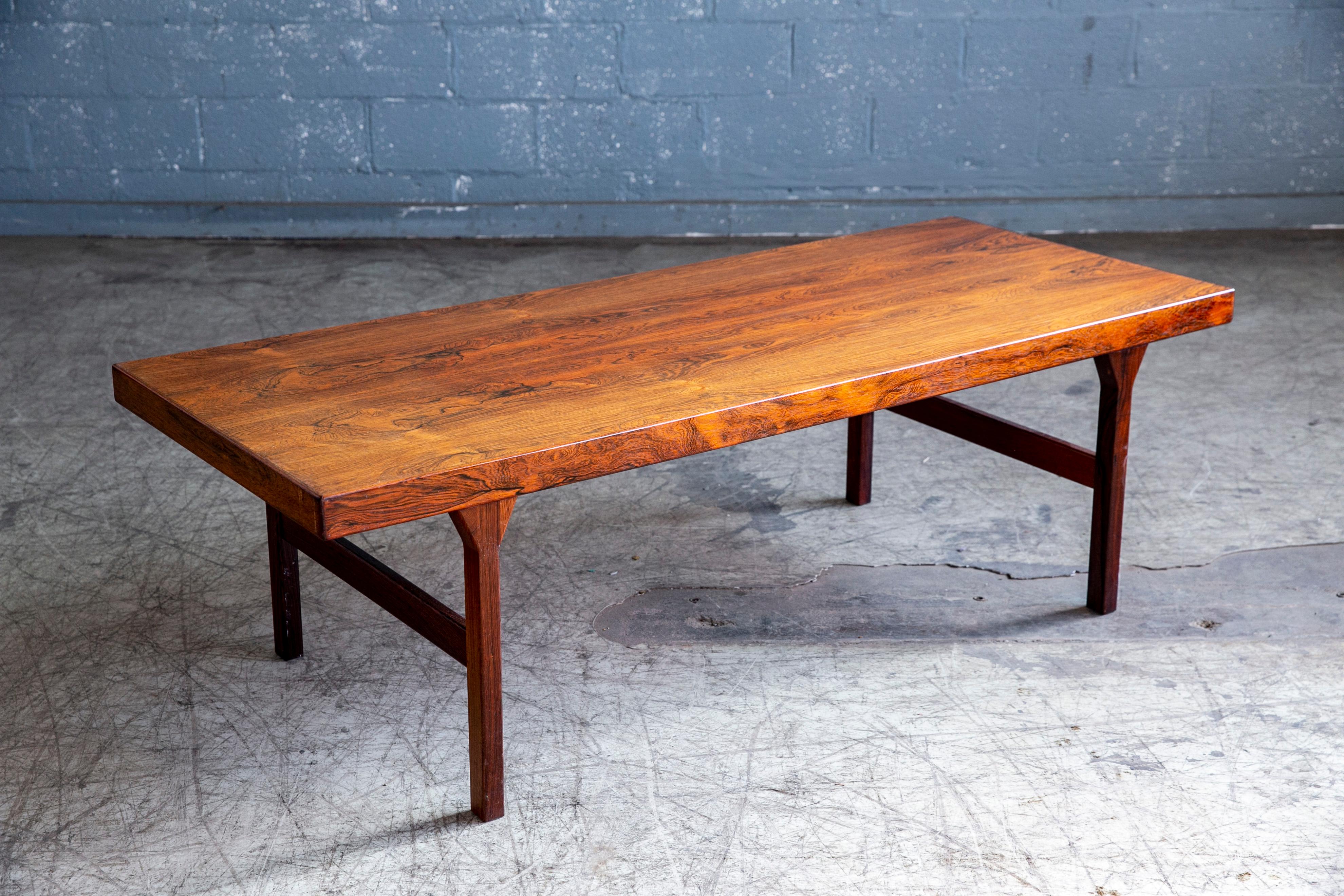 Rosewood Coffee Table by Johs Andersen for CFC Silkeborg In Good Condition In Bridgeport, CT
