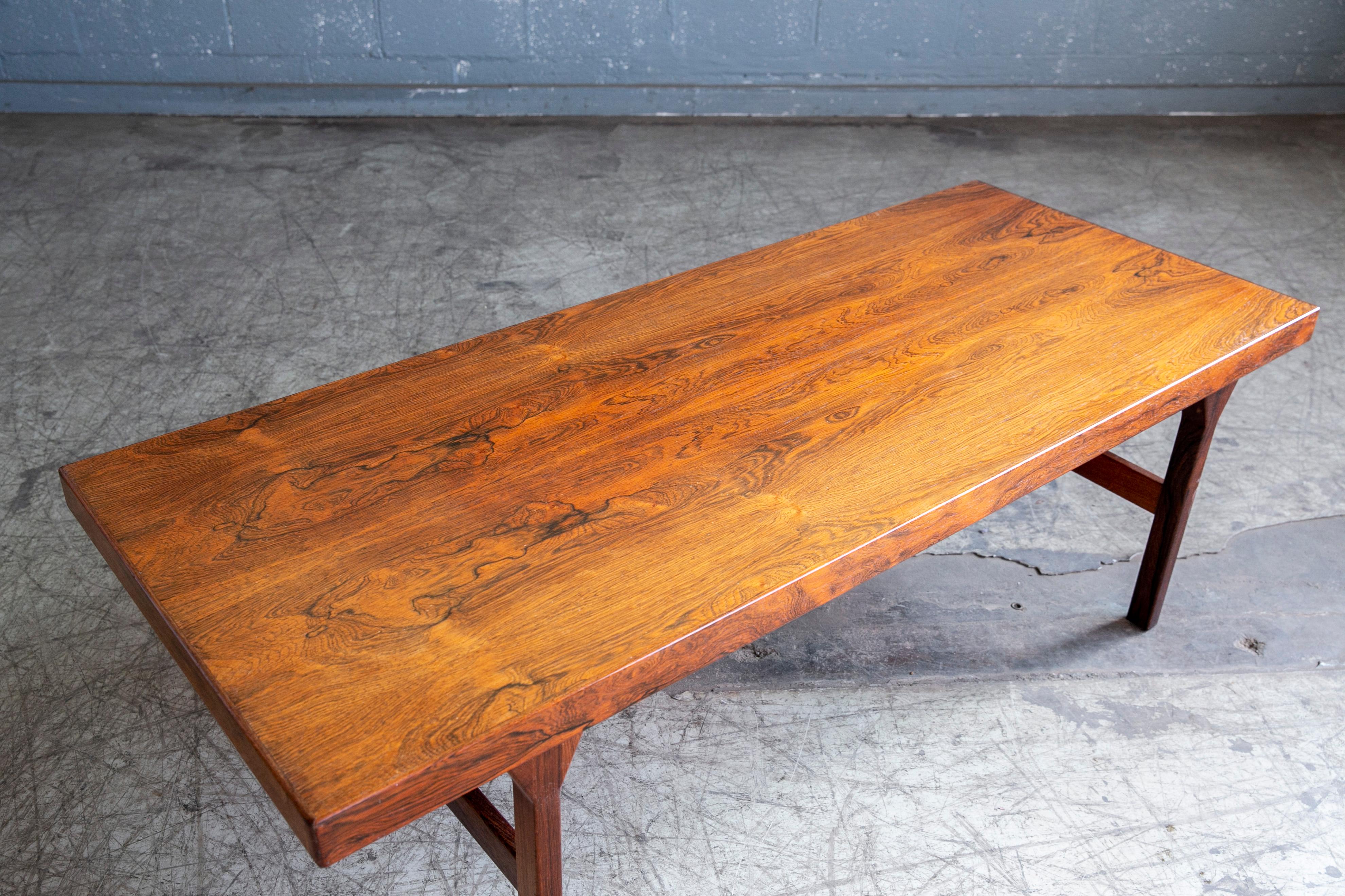 Mid-20th Century Rosewood Coffee Table by Johs Andersen for CFC Silkeborg