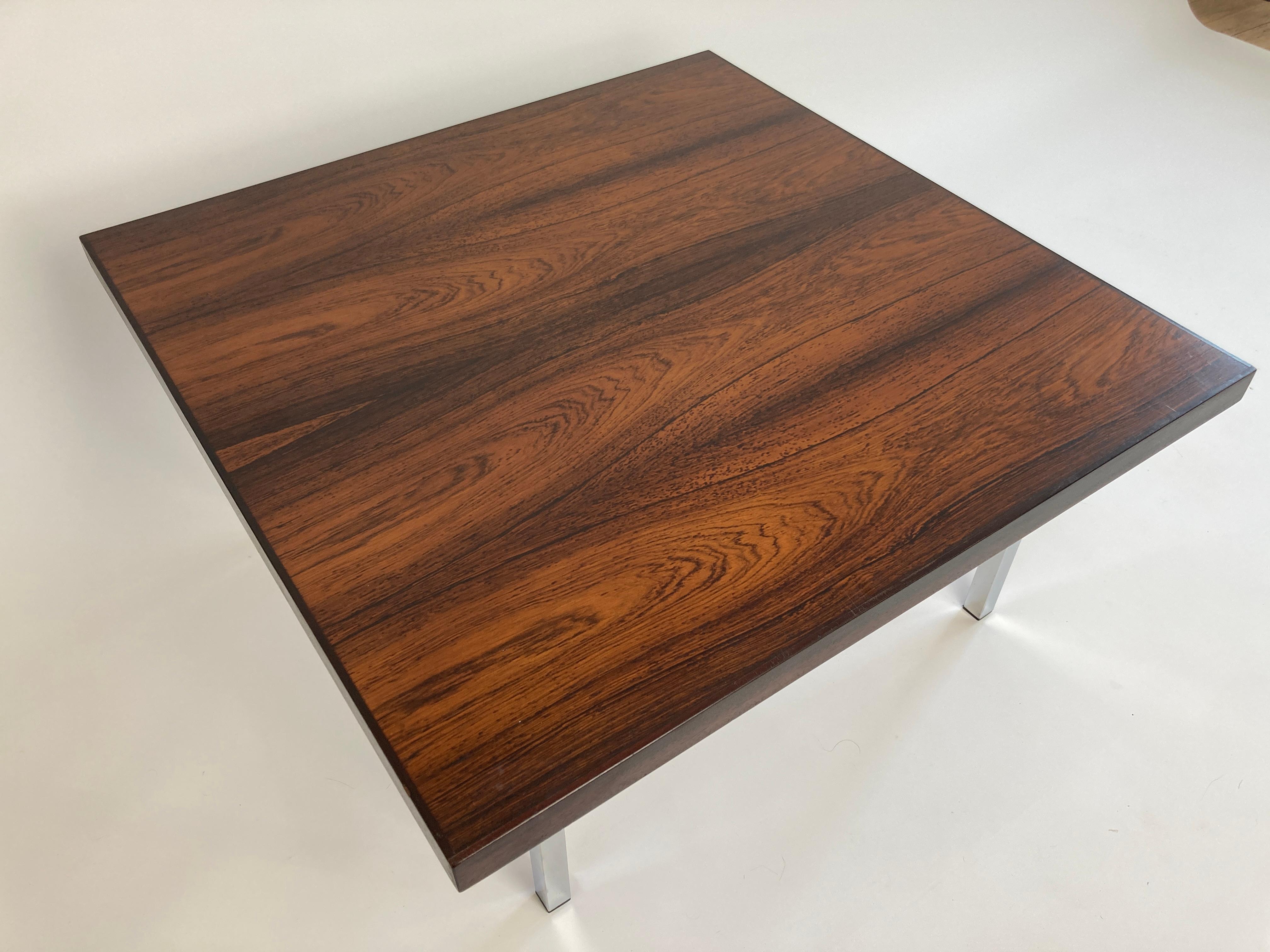Rosewood Coffee Table by Kho Liang Ie for Artifort, Netherlands 1960s For Sale 5
