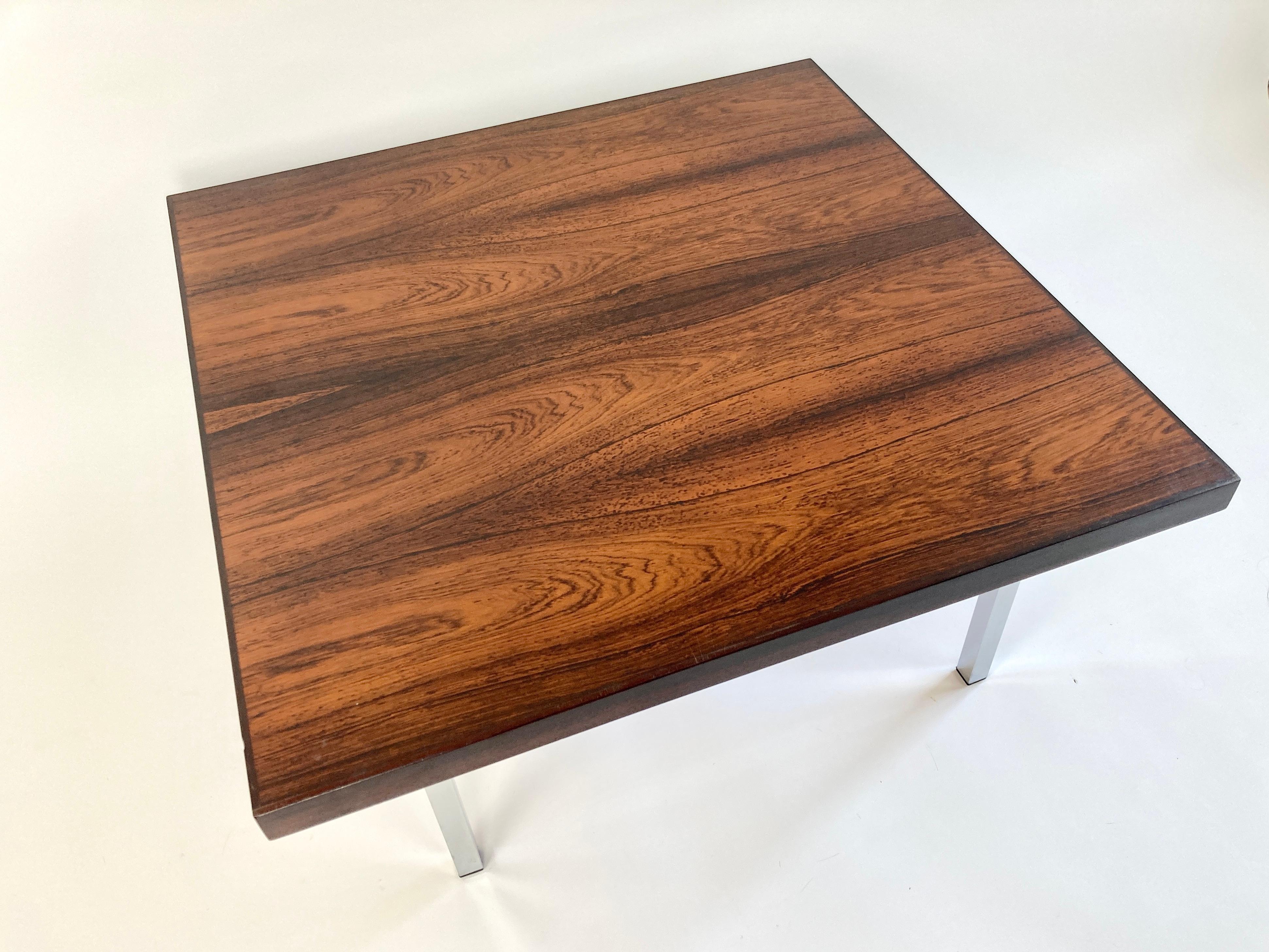 Rosewood Coffee Table by Kho Liang Ie for Artifort, Netherlands 1960s For Sale 3