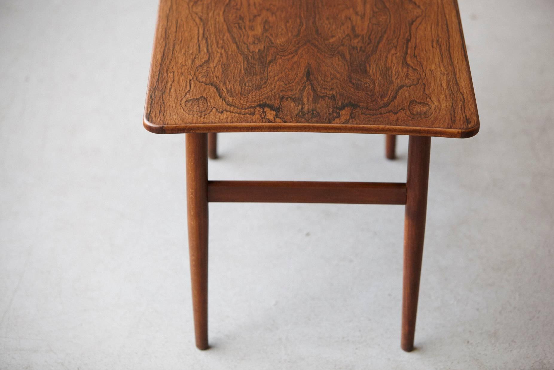 Rosewood Side Table by Kurt Østervig for Jason Møbler, 1960s In Good Condition In Pau, FR