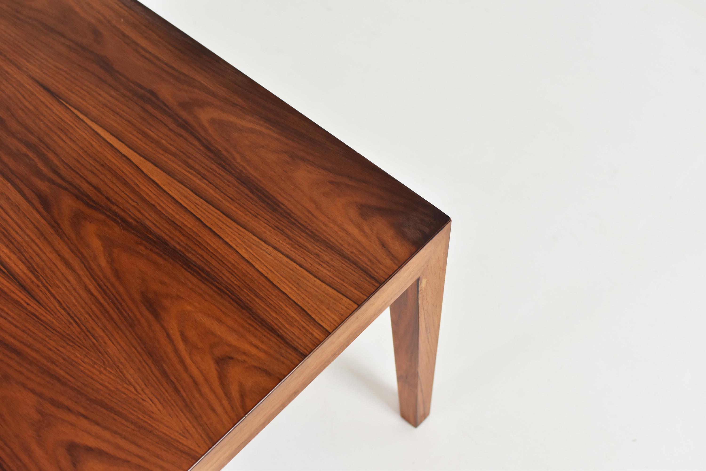 Rosewood Coffee Table by Severin Hansen for Haslev, Denmark, 1960s In Good Condition In Antwerp, BE
