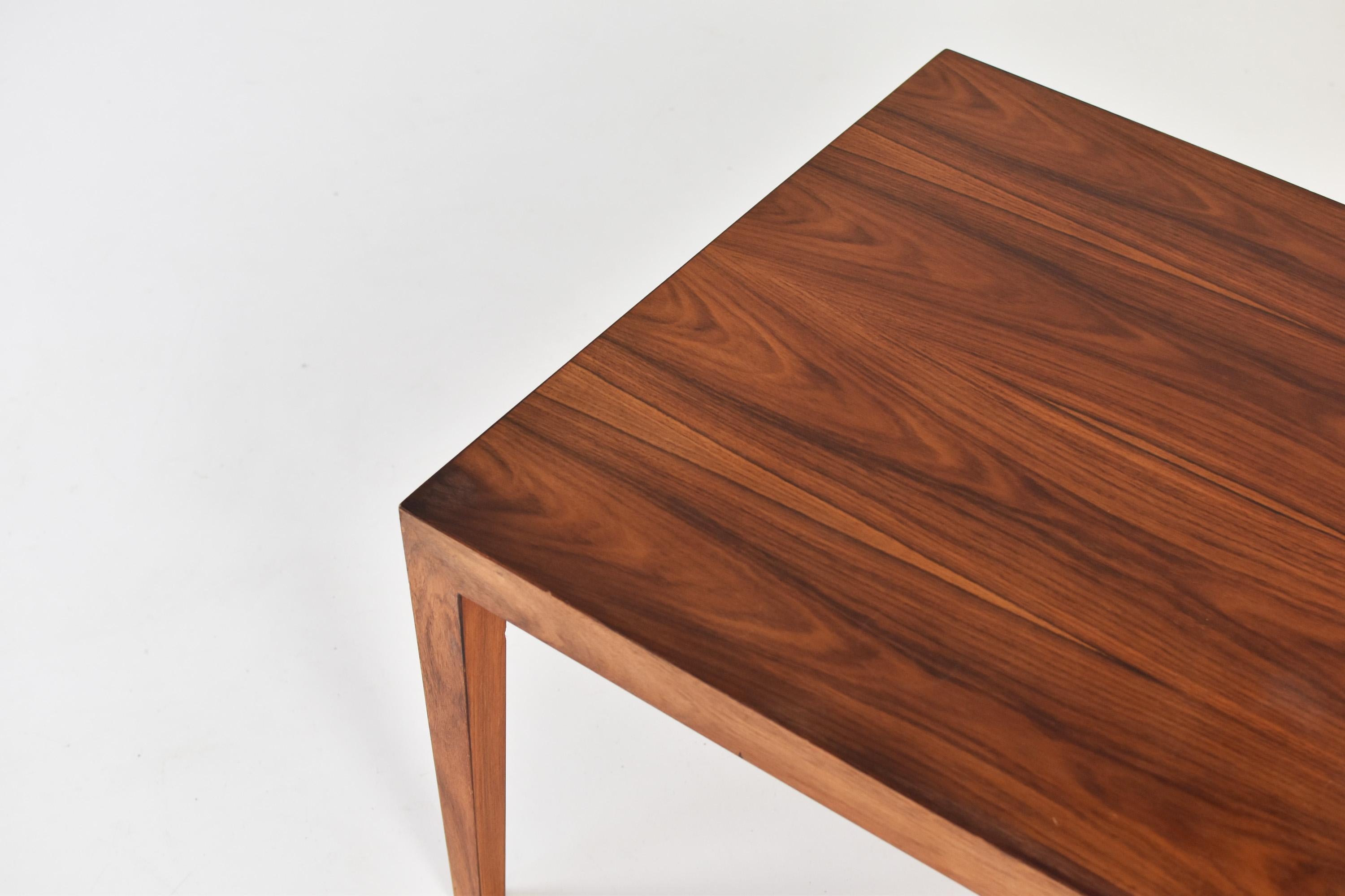 Rosewood Coffee Table by Severin Hansen for Haslev, Denmark, 1960s 1