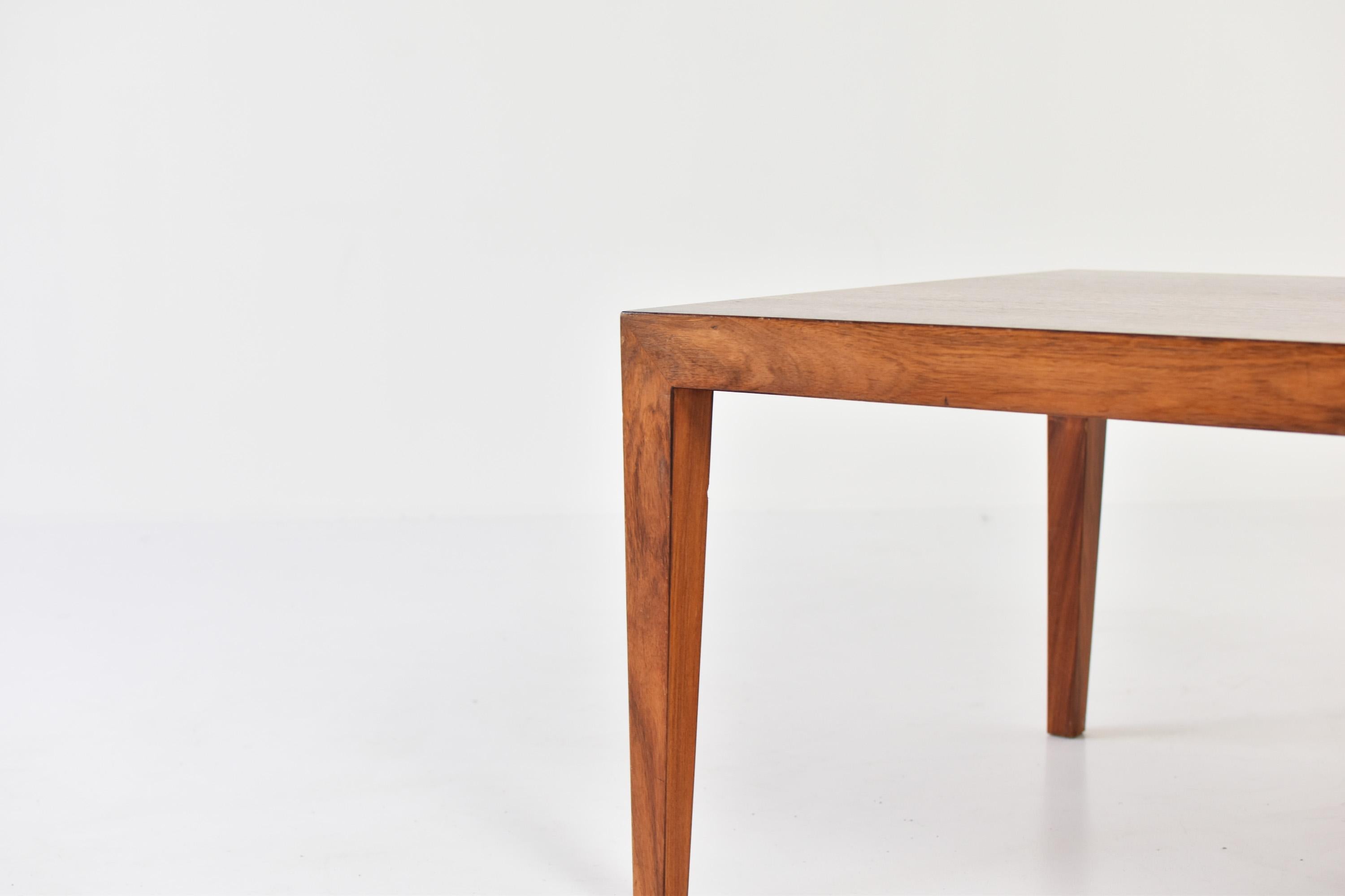 Rosewood Coffee Table by Severin Hansen for Haslev, Denmark, 1960s 2