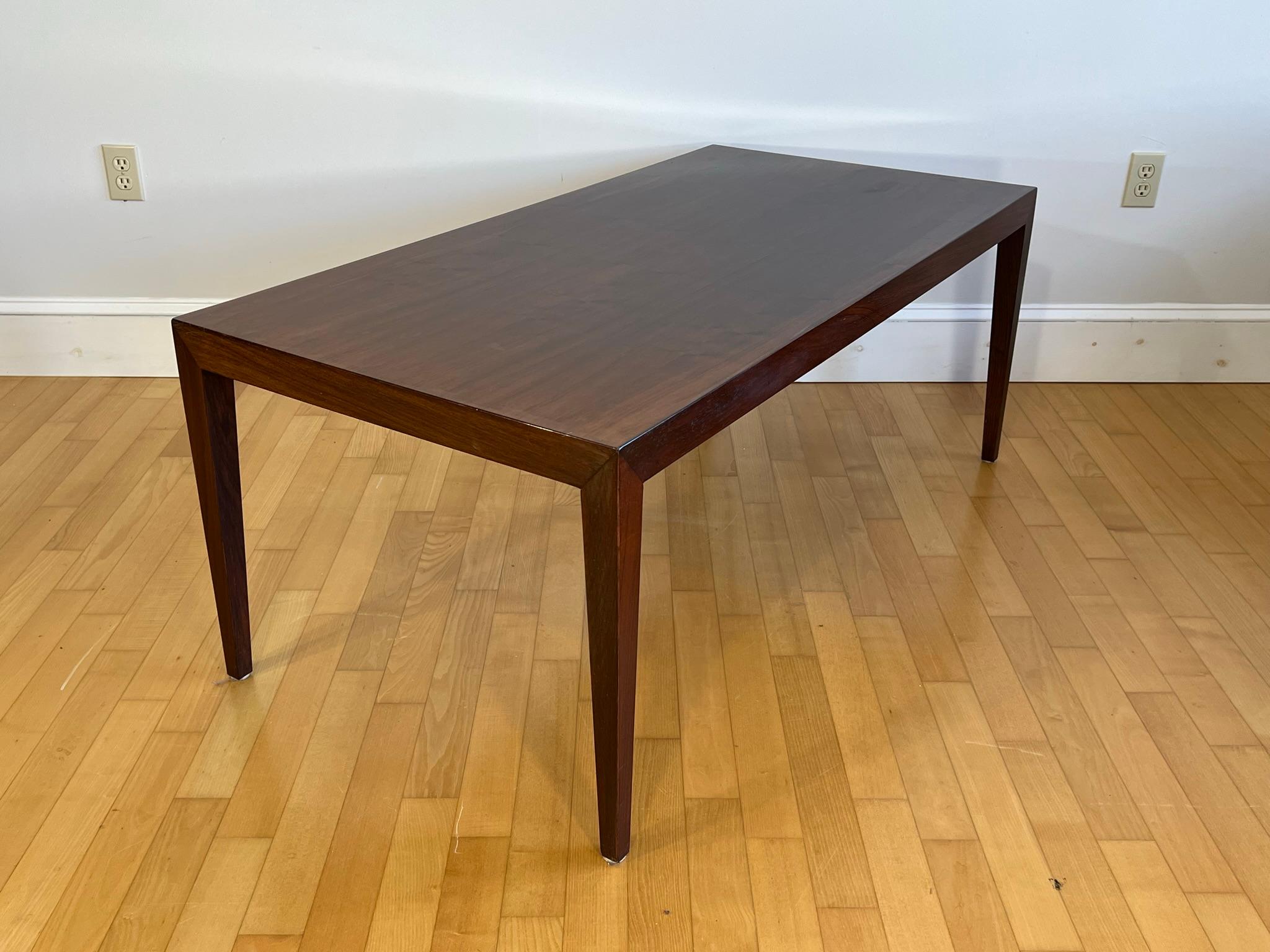 Danish Rosewood Coffee Table by Severin Hansen Jr. for Haslev For Sale