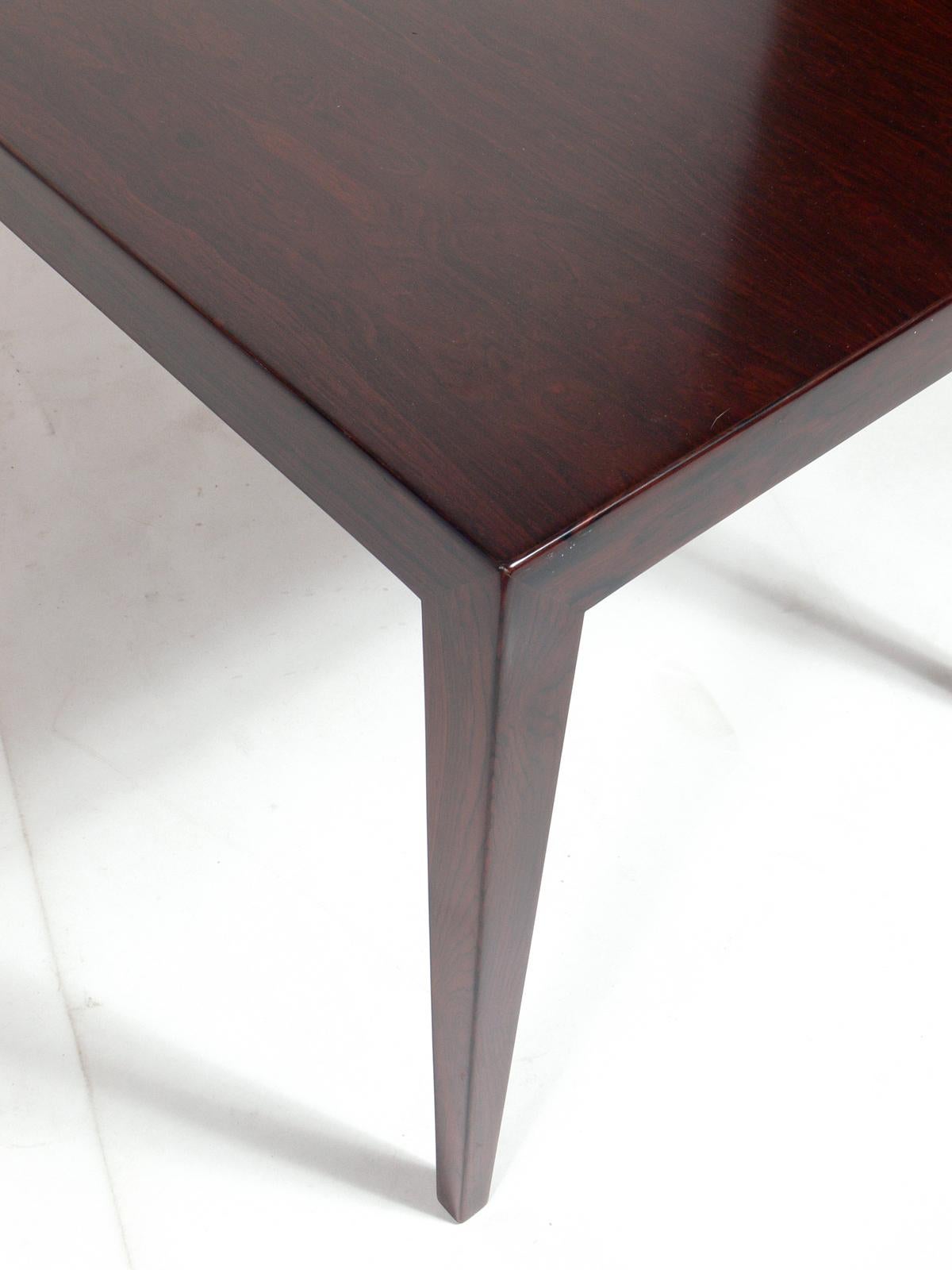 Danish Rosewood Coffee Table by Severin Hansen Jr For Sale
