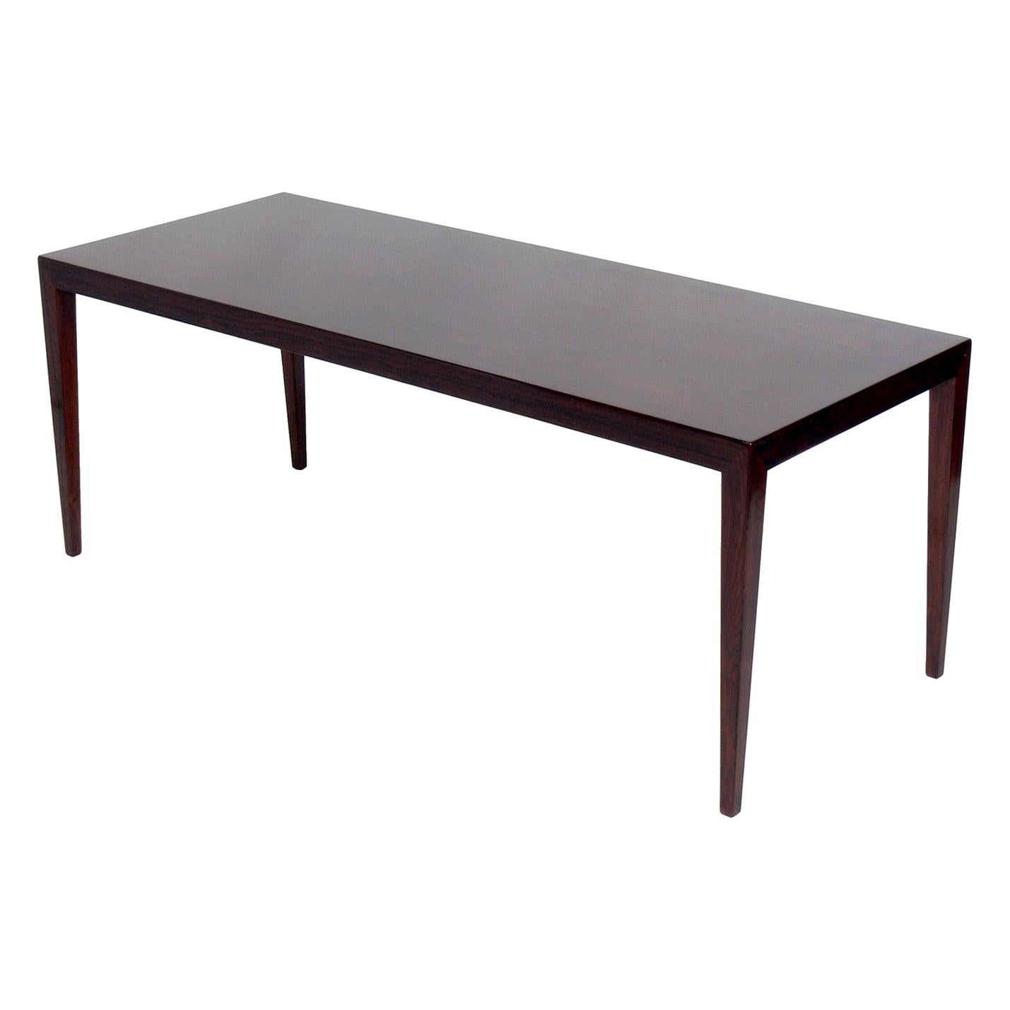 Rosewood Coffee Table by Severin Hansen Jr For Sale