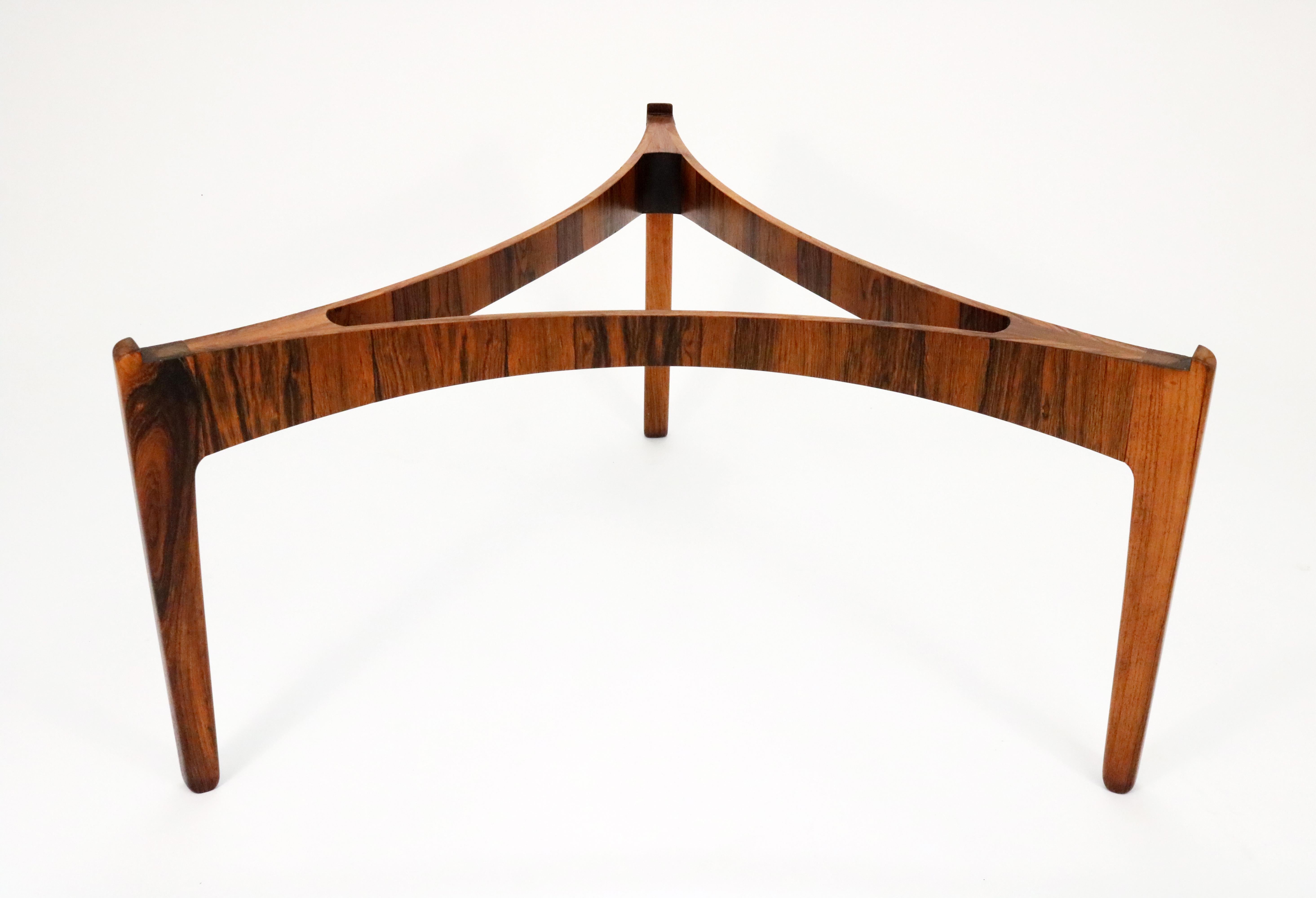 Rosewood Coffee Table by Sven Ellekaer for Christian Linneberg In Good Condition In Littleton, CO