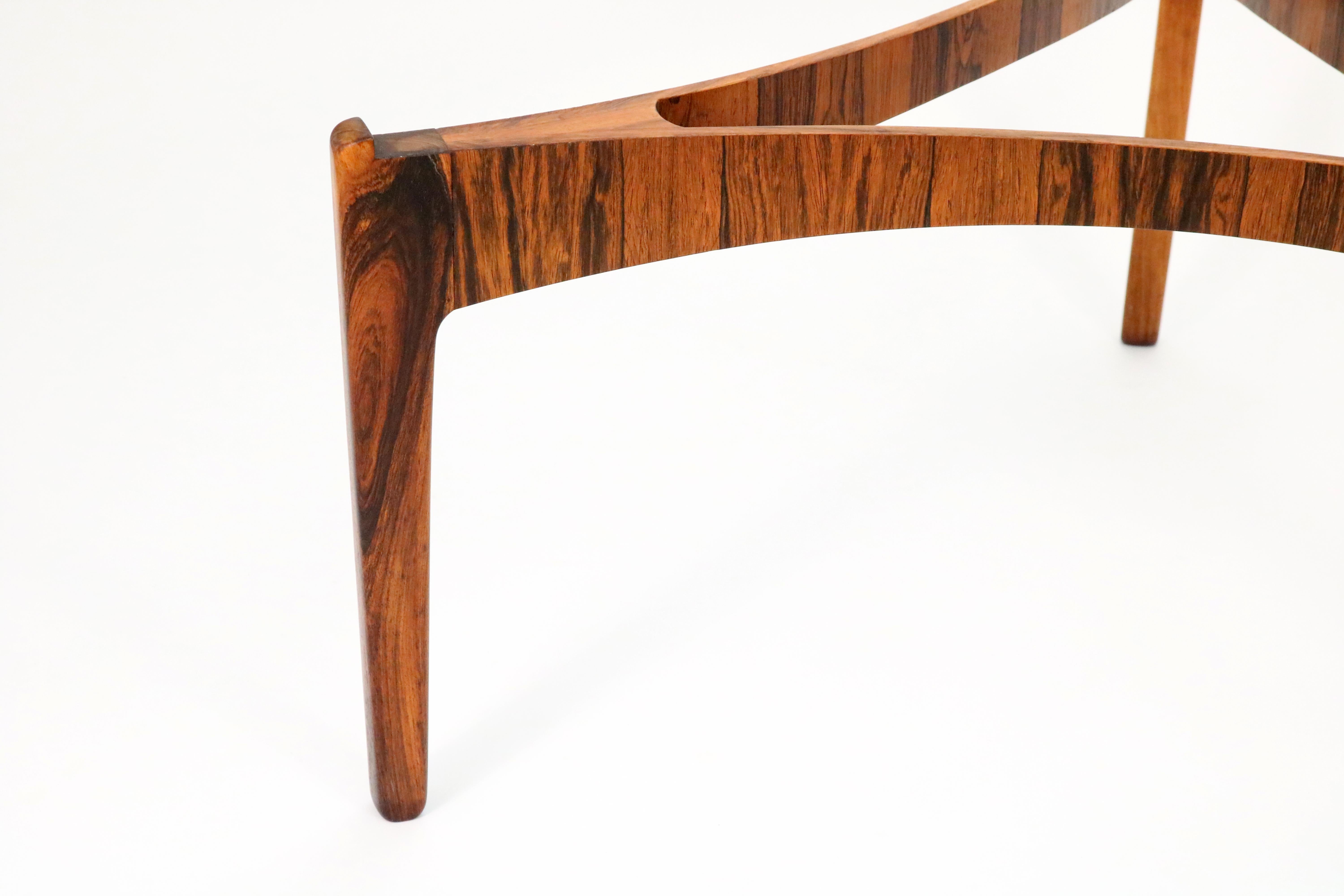 Mid-20th Century Rosewood Coffee Table by Sven Ellekaer for Christian Linneberg