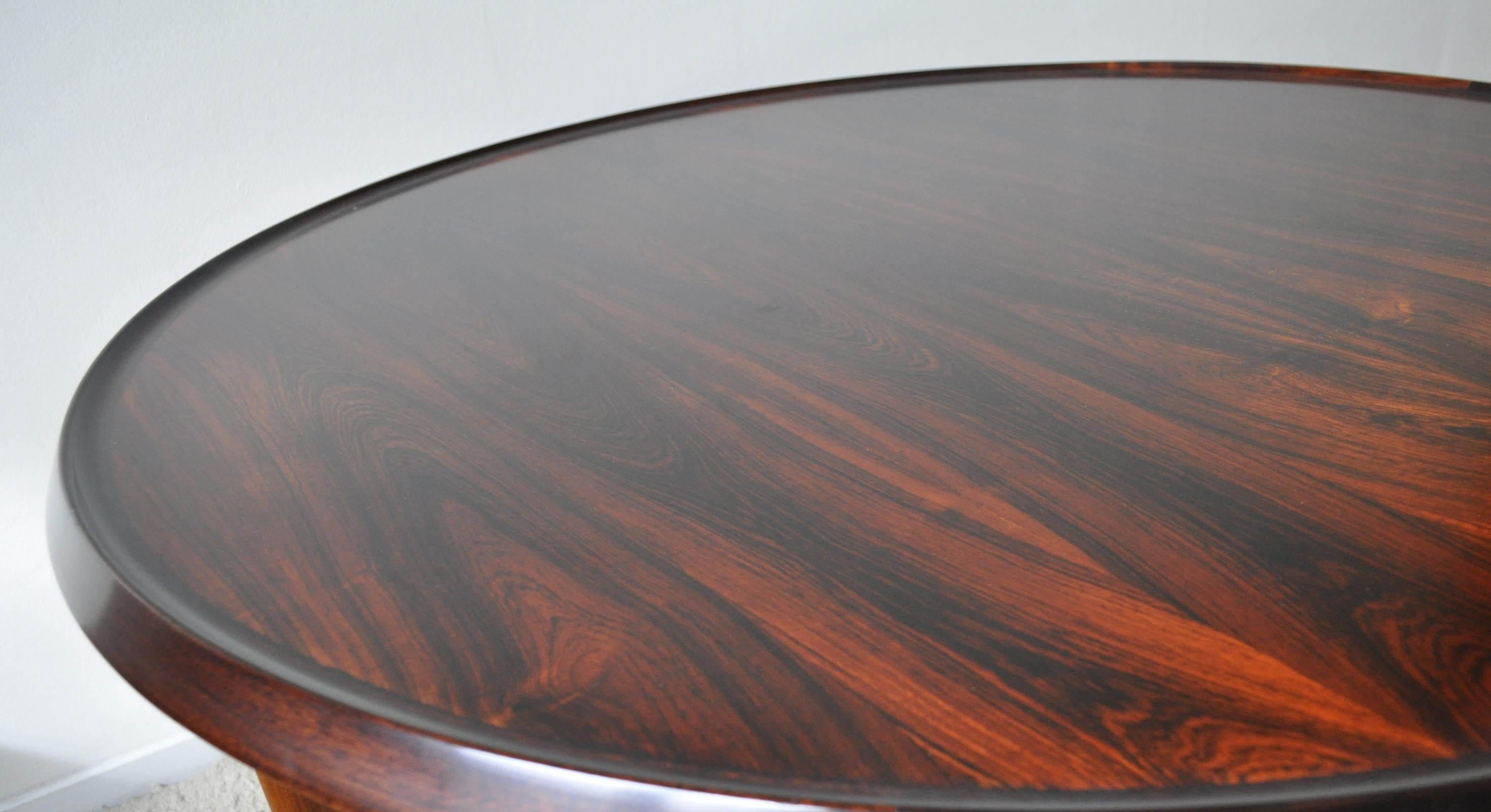 Norwegian Rosewood Coffee Table by Torbjørn Afdal for Bruksbo, Norway