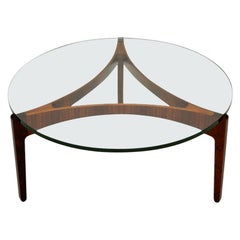 Rosewood Coffee Table Danish Rosewood by Sven Ellekaer for Christian Linneberg