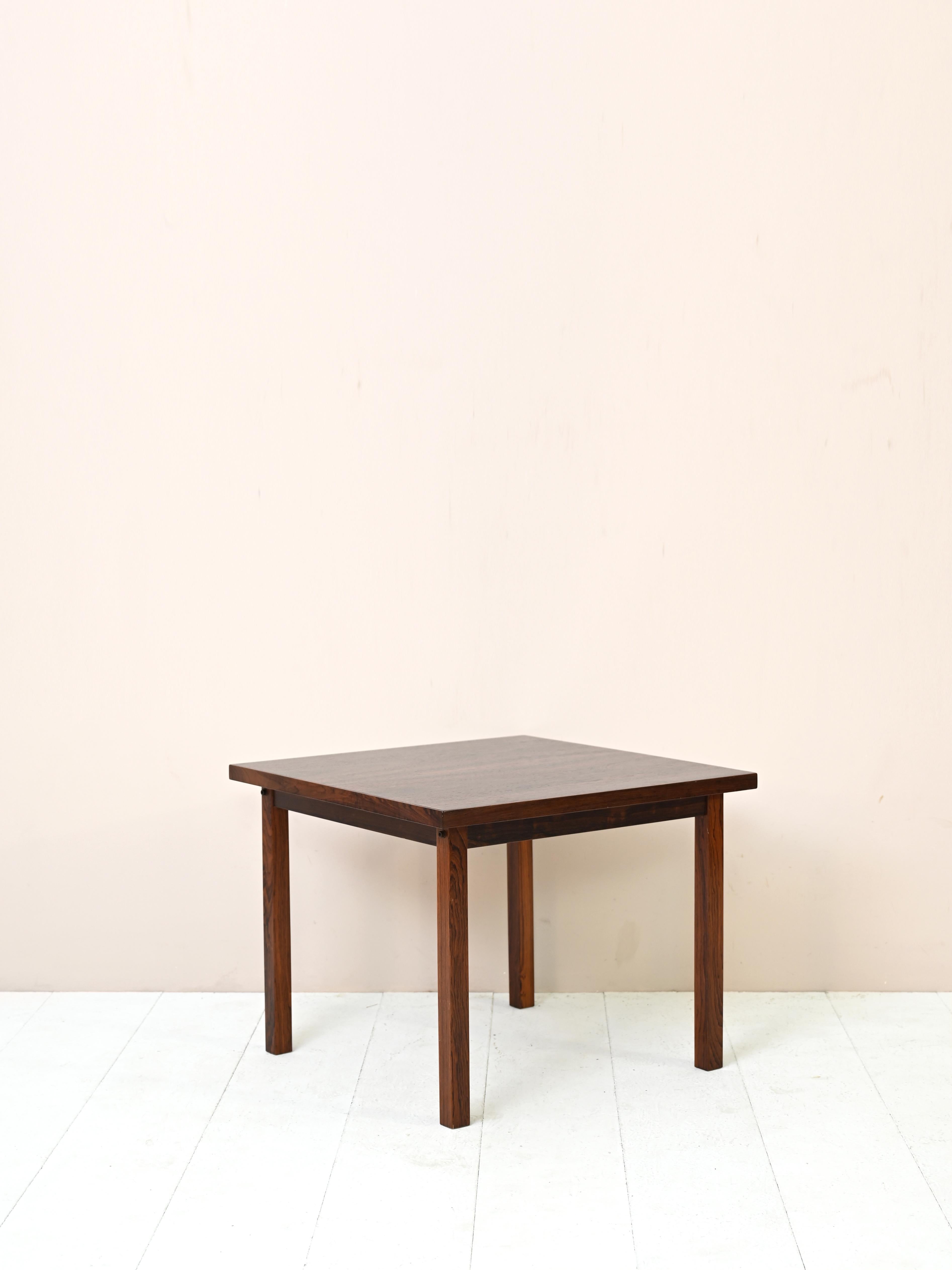 Scandinavian Modern Rosewood Coffee Table For Sale