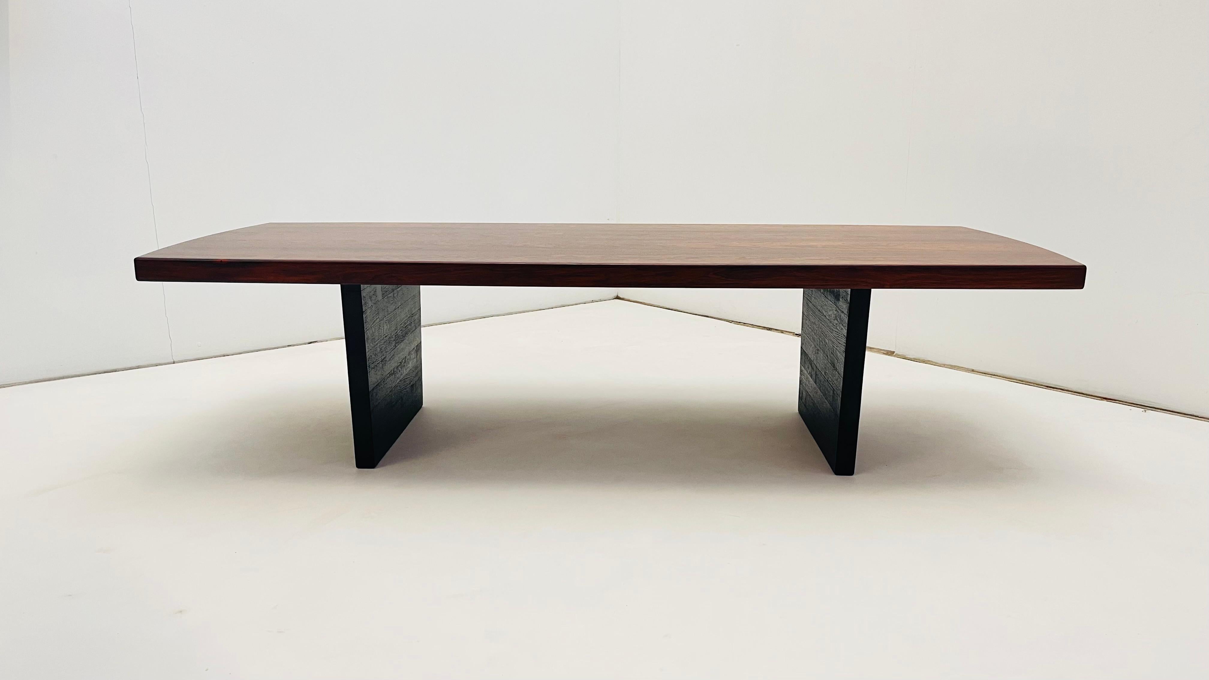 Mid-20th Century Round sided rectangle Coffee table For Sale