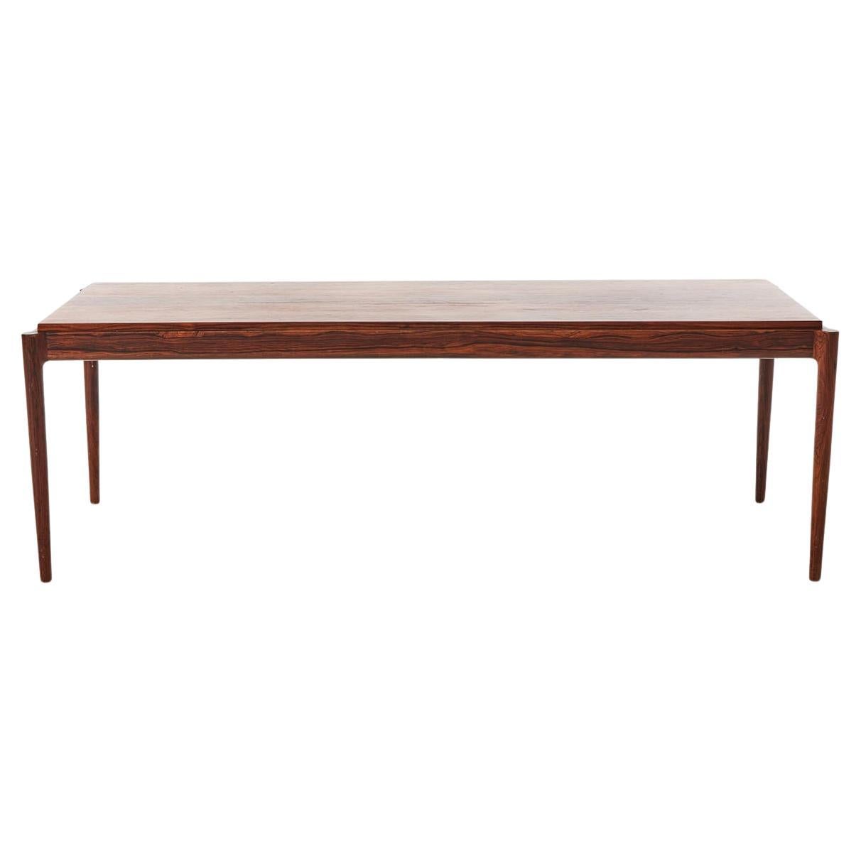 Rosewood coffee table Ib Kofod Larsen, design 1960's For Sale
