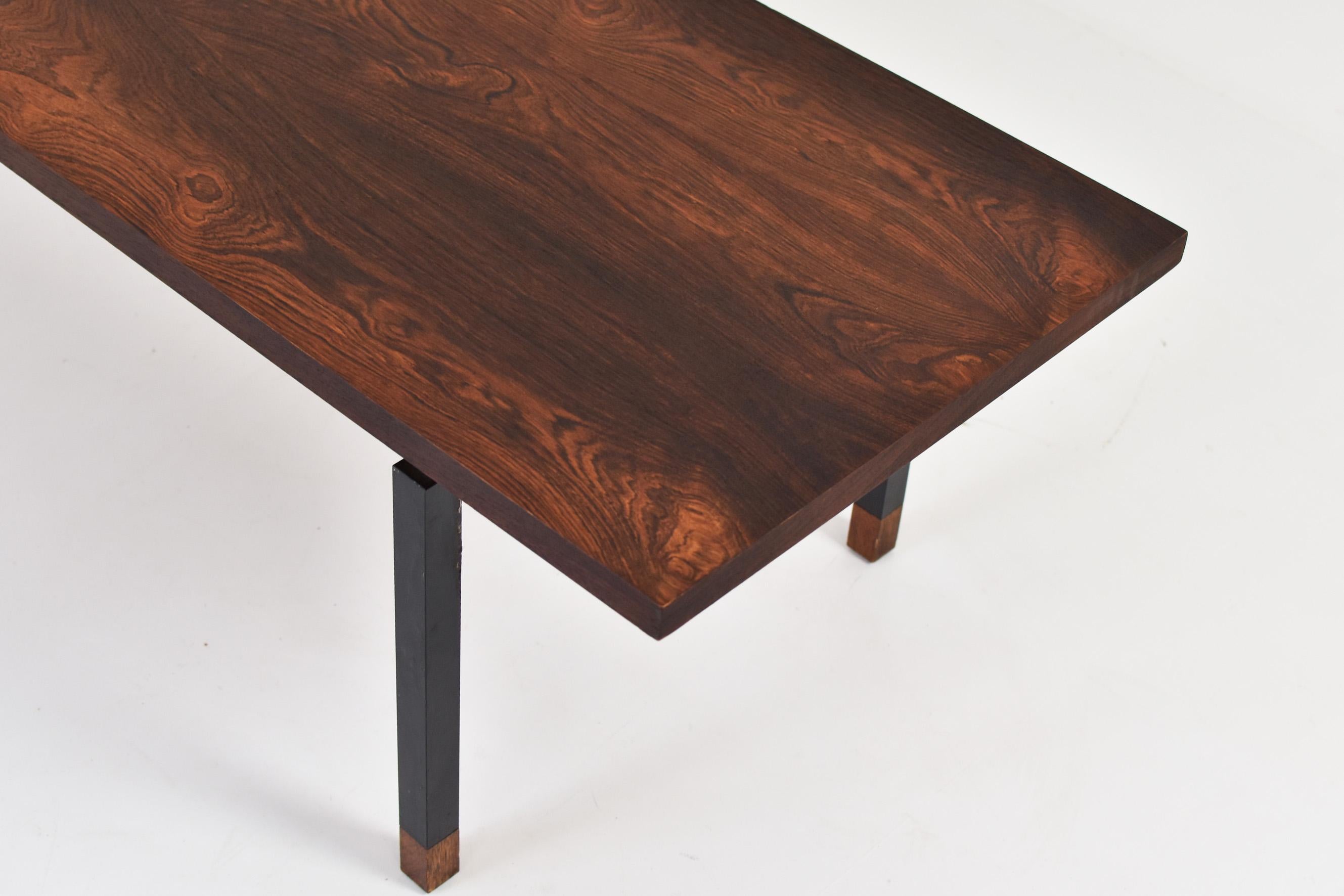 Rosewood Coffee Table in the Manner of Johannes Aasbjerg, Denmark, 1950s 3